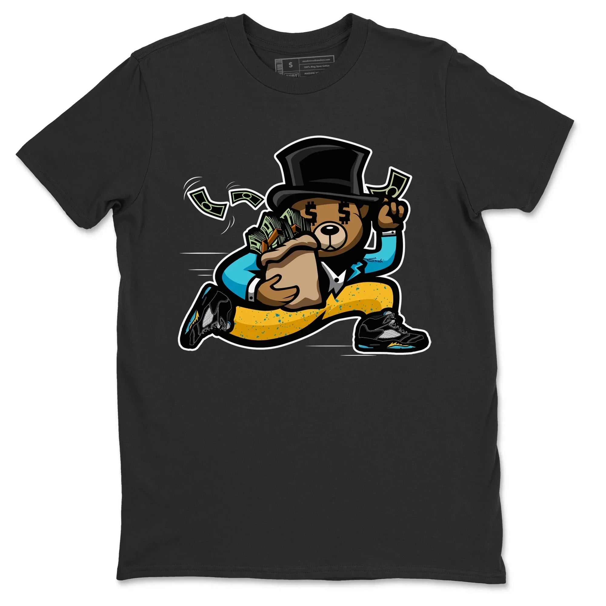 Bear Steals Unisex Tops - Air Jordan 5 Aqua