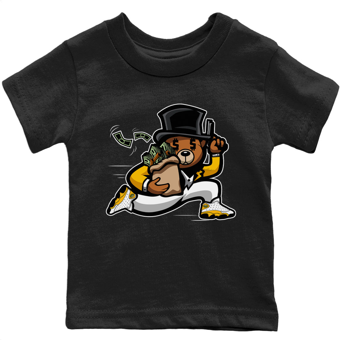 Bear Steals Kids Tops - Air Jordan 13 Del Sol