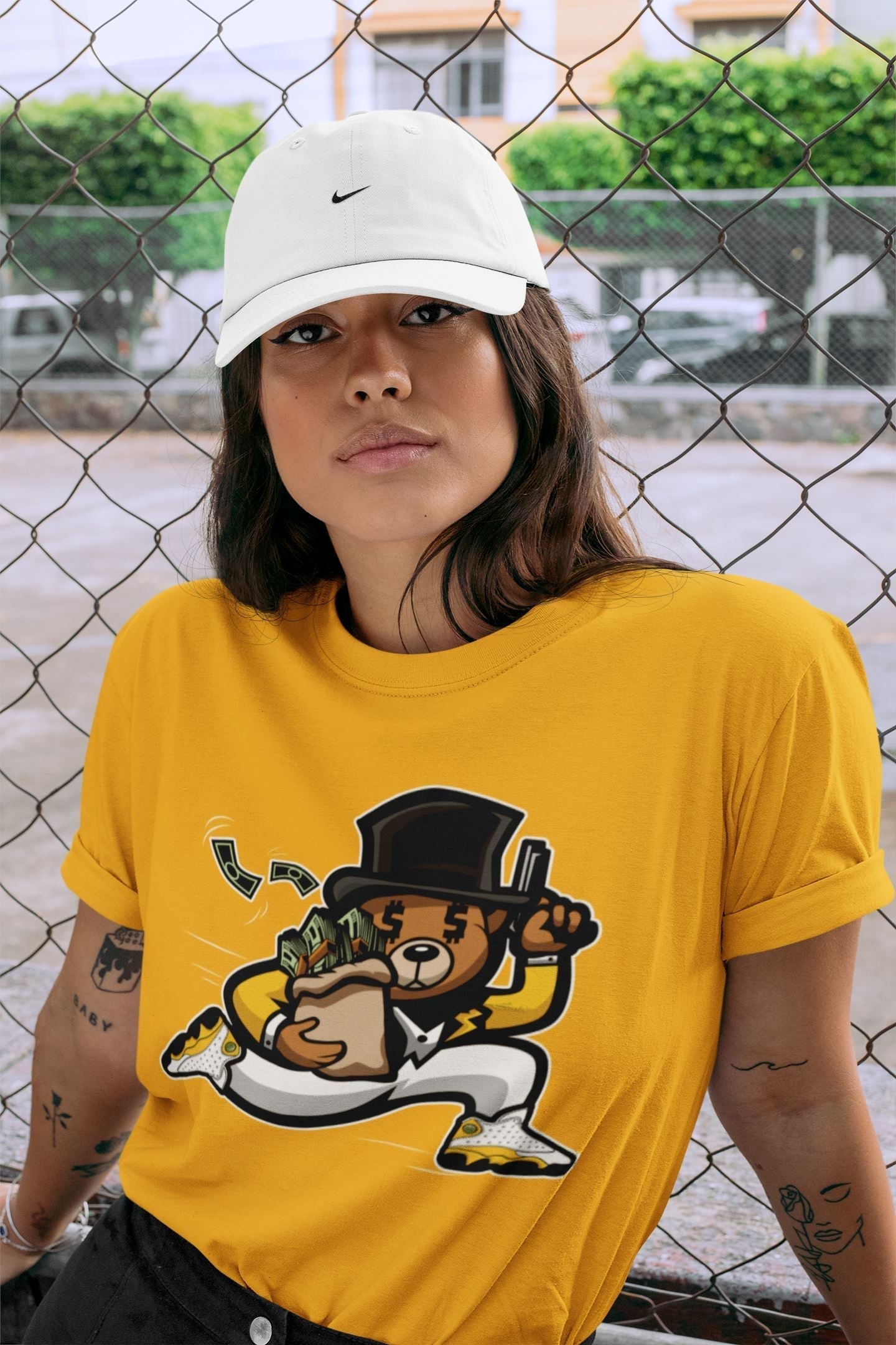 Bear Steals Unisex Tops - Air Jordan 13 Del Sol