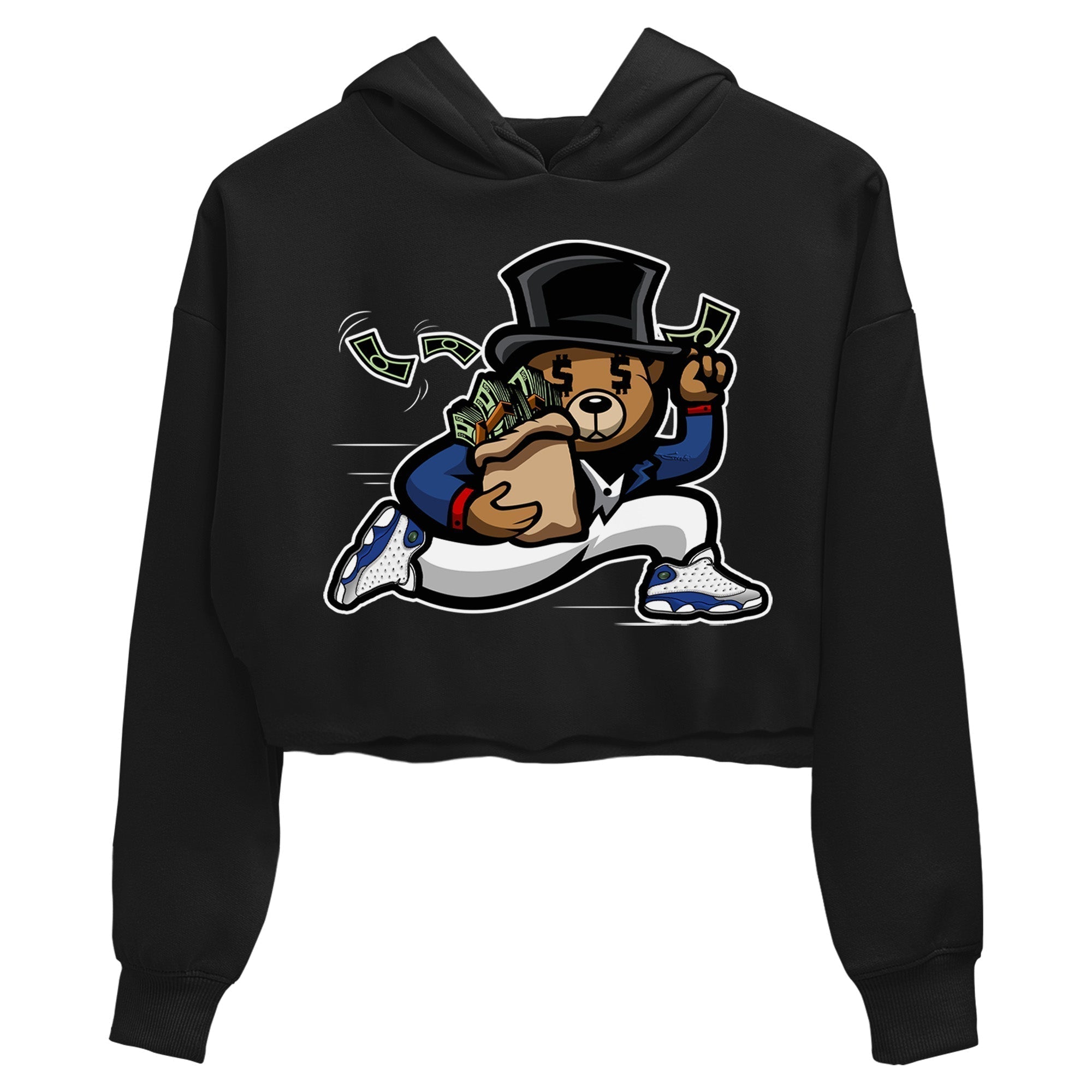 Bear Steals Women's Tops - Air Jordan 13 French Blue