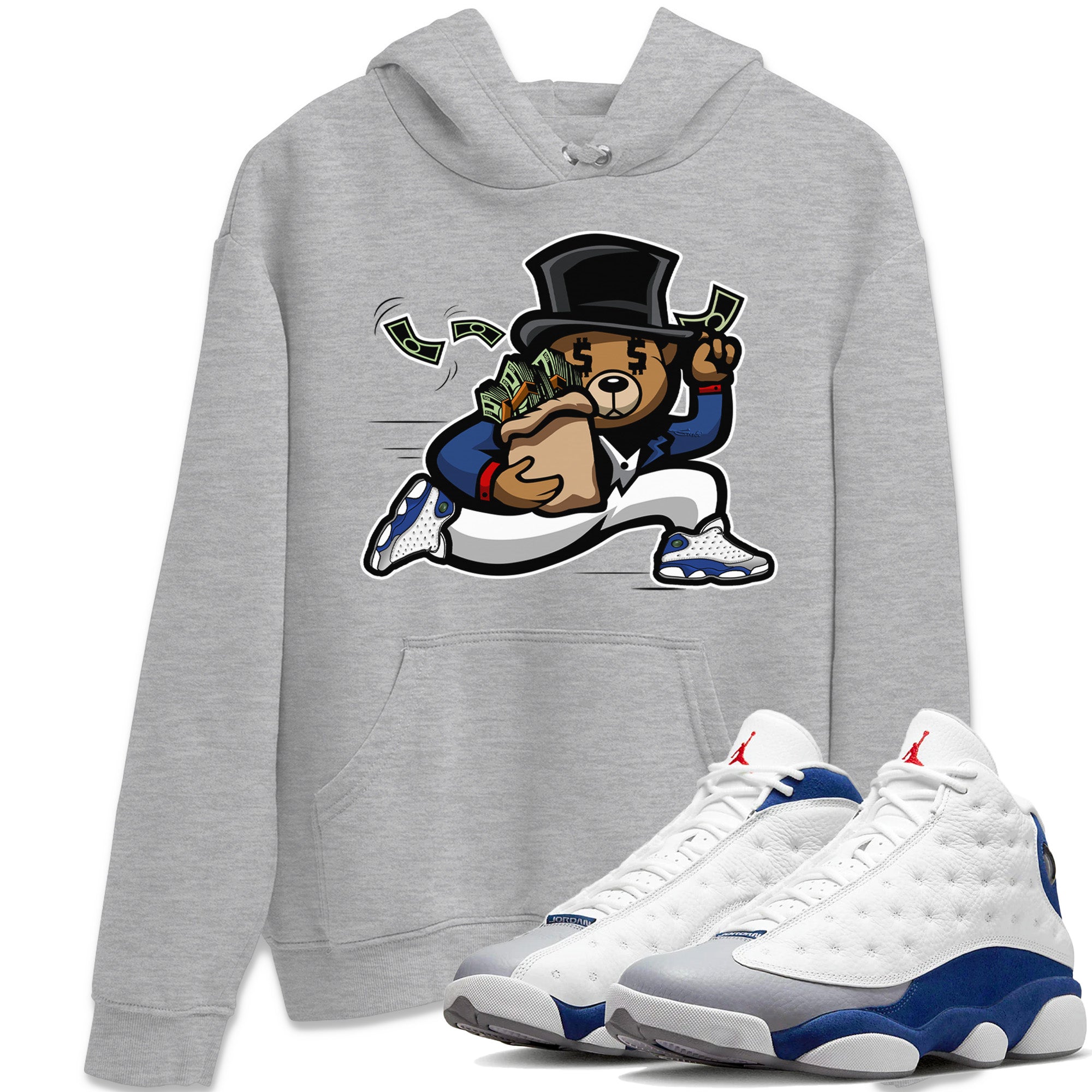 Bear Steals Unisex Tops - Air Jordan 13 French Blue