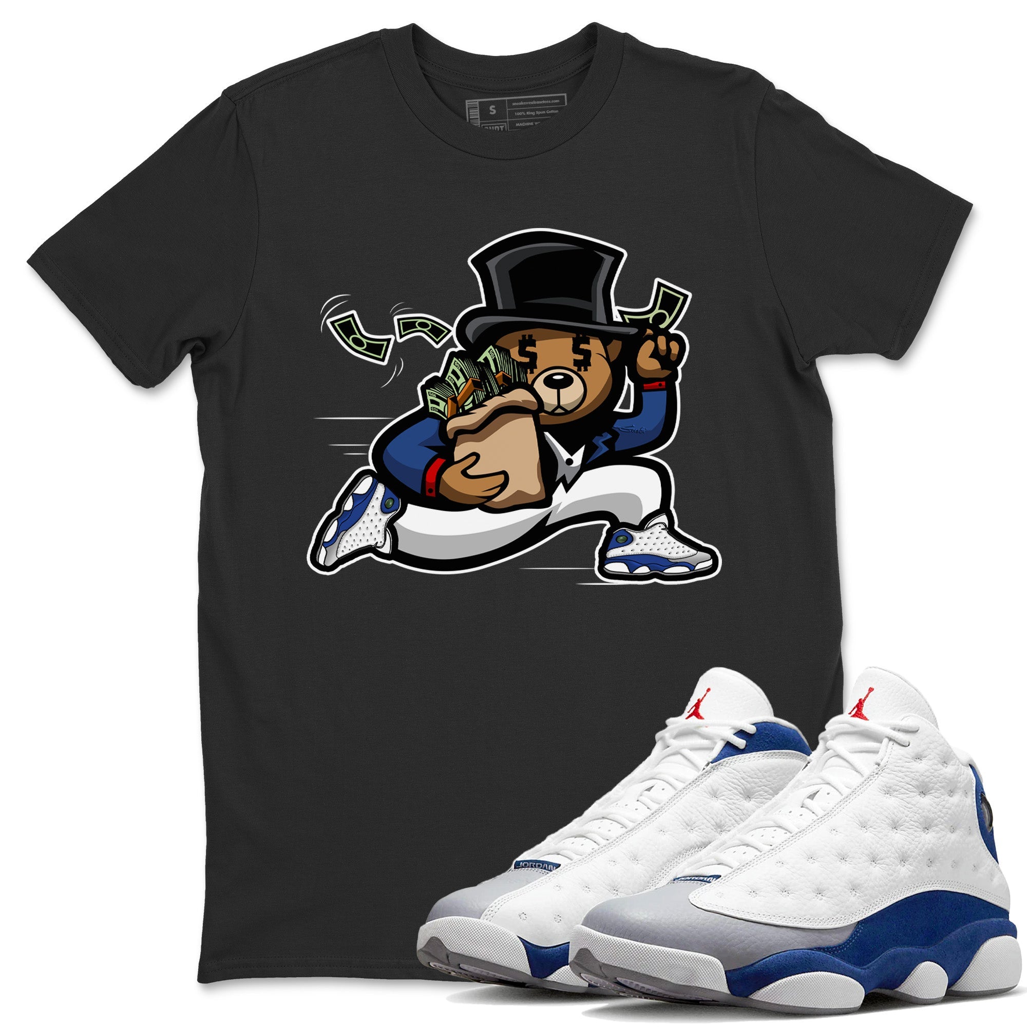 Bear Steals Unisex Tops - Air Jordan 13 French Blue