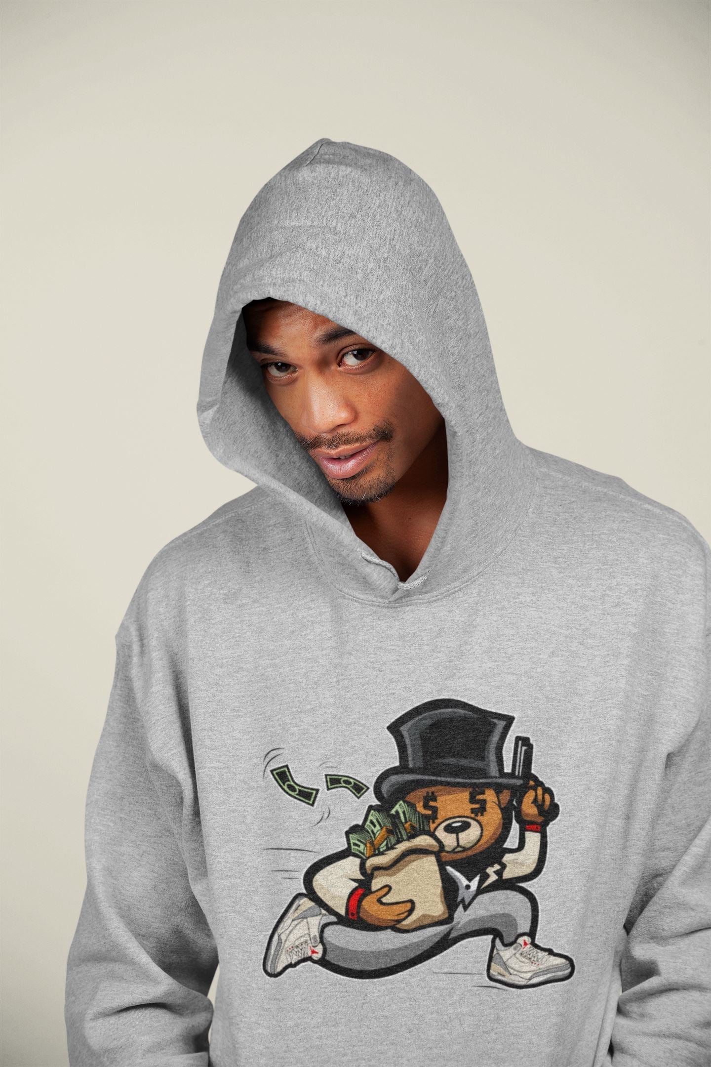 Bear Steals Unisex Tops - Air Jordan 3 Muslin