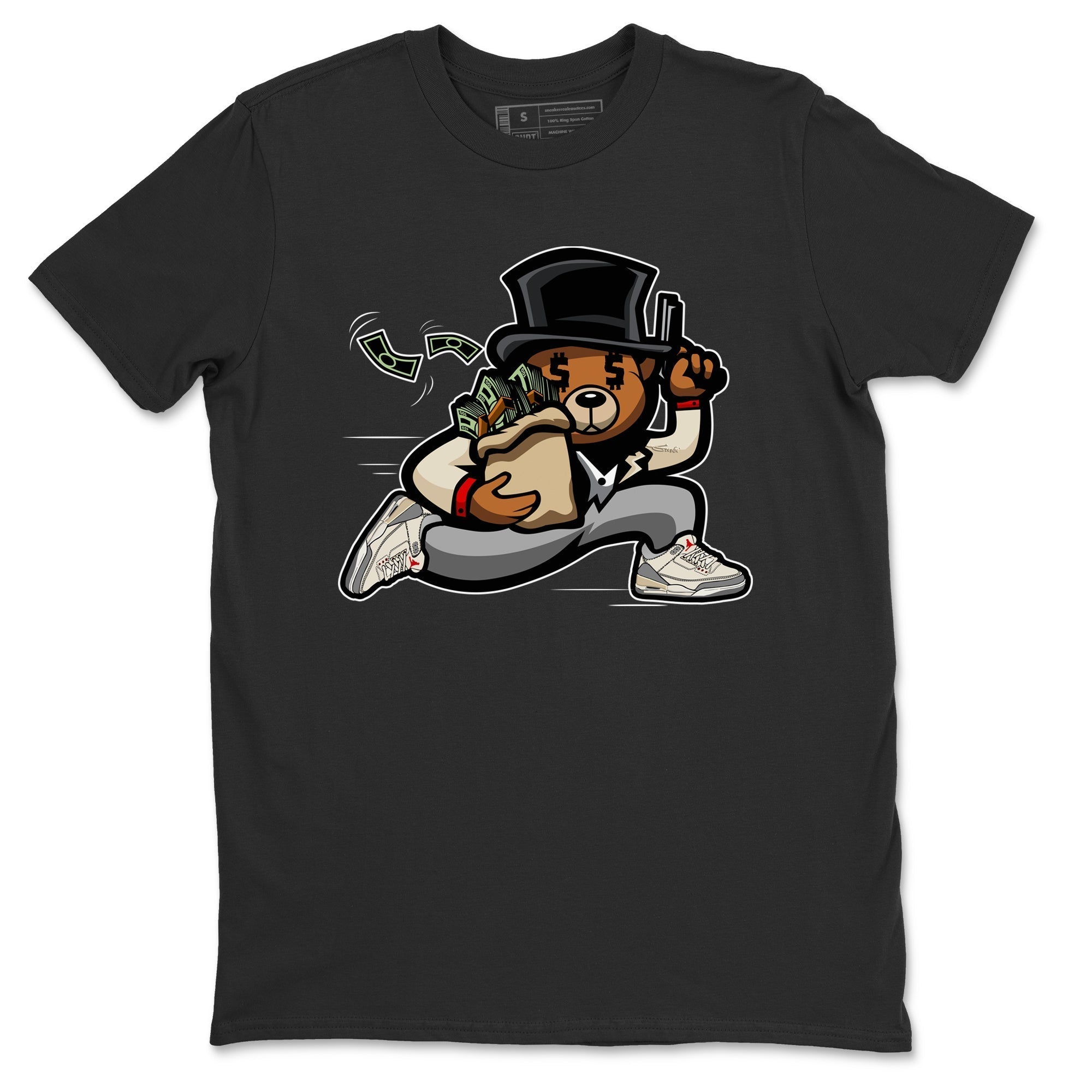 Bear Steals Unisex Tops - Air Jordan 3 Muslin