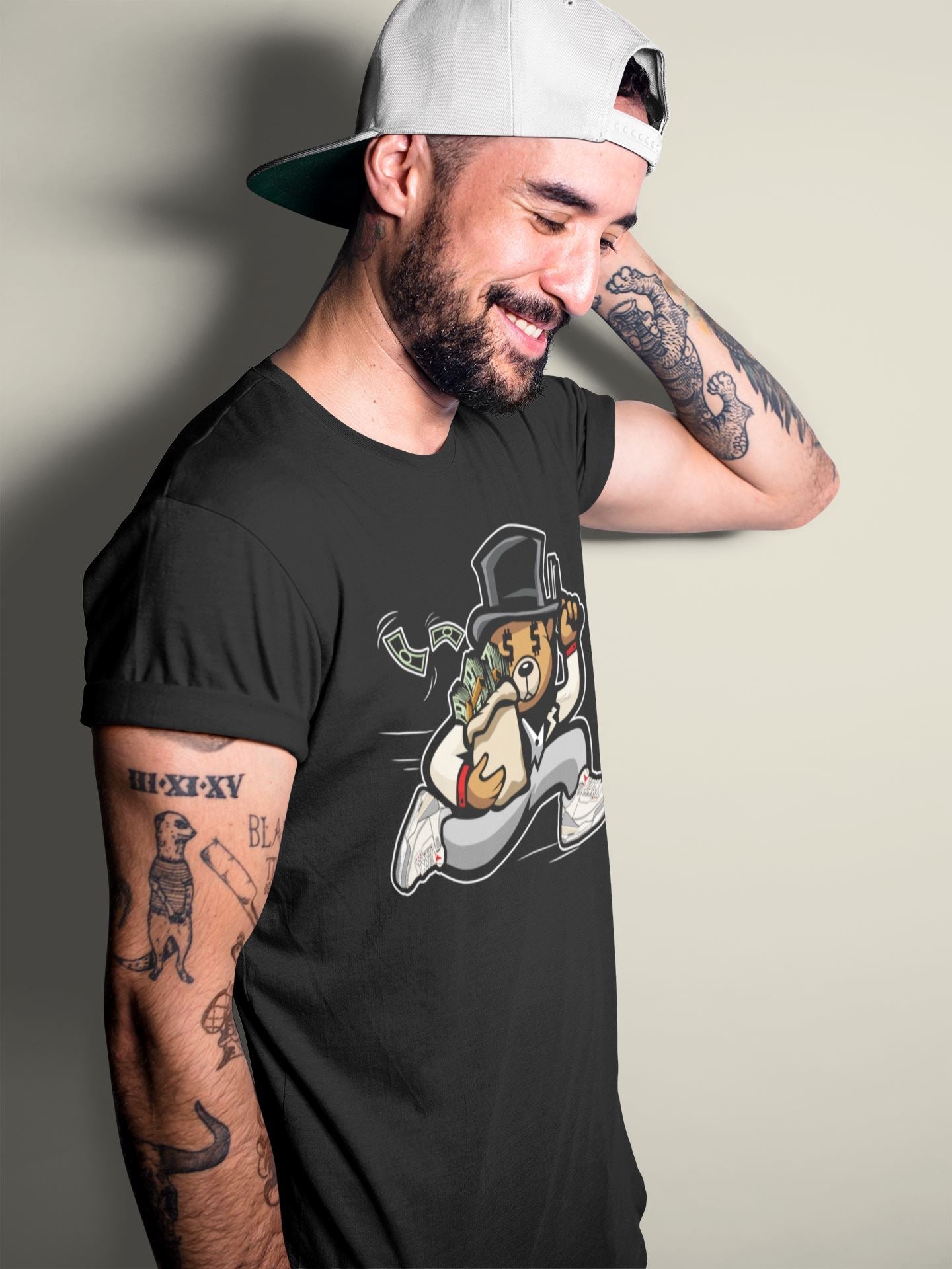 Bear Steals Unisex Tops - Air Jordan 3 Muslin