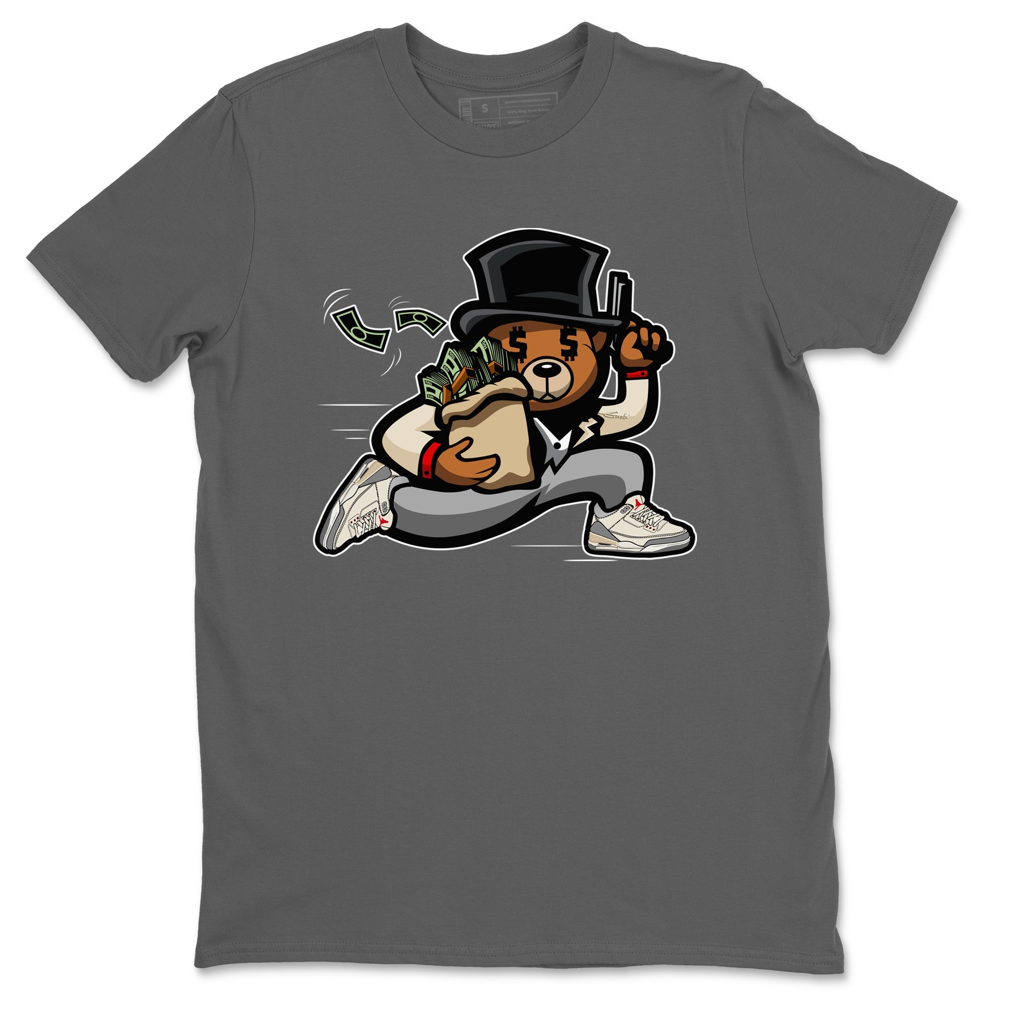 Bear Steals Unisex Tops - Air Jordan 3 Muslin