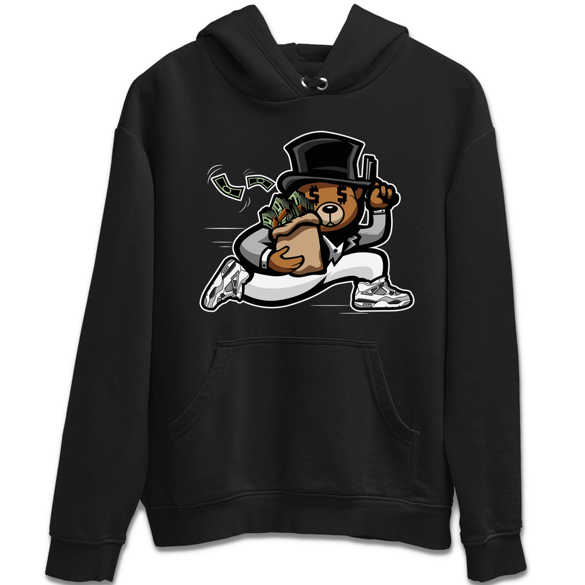 Bear Steals Unisex Tops - Air Jordan 4 Military Black
