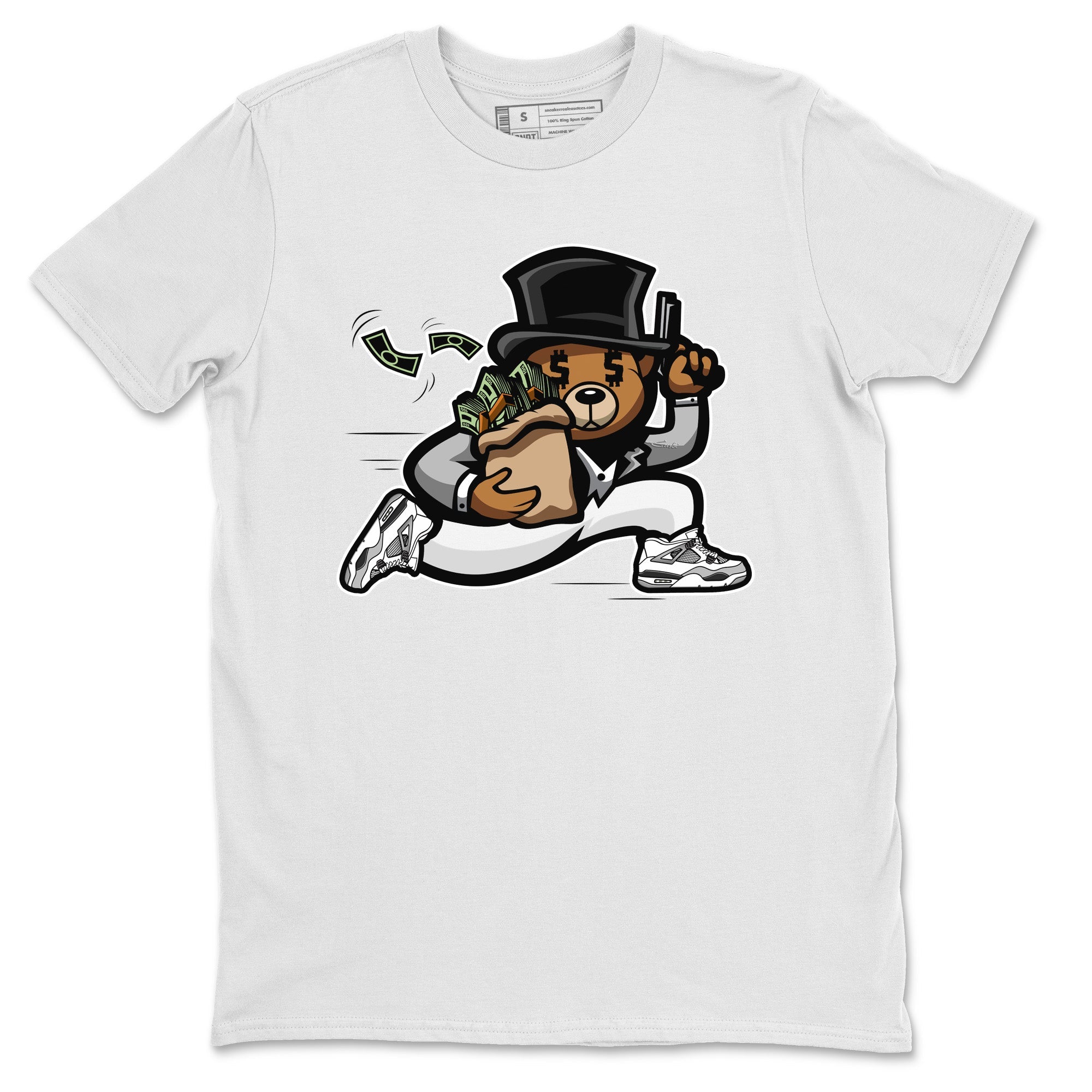 Bear Steals Unisex Tops - Air Jordan 4 Military Black