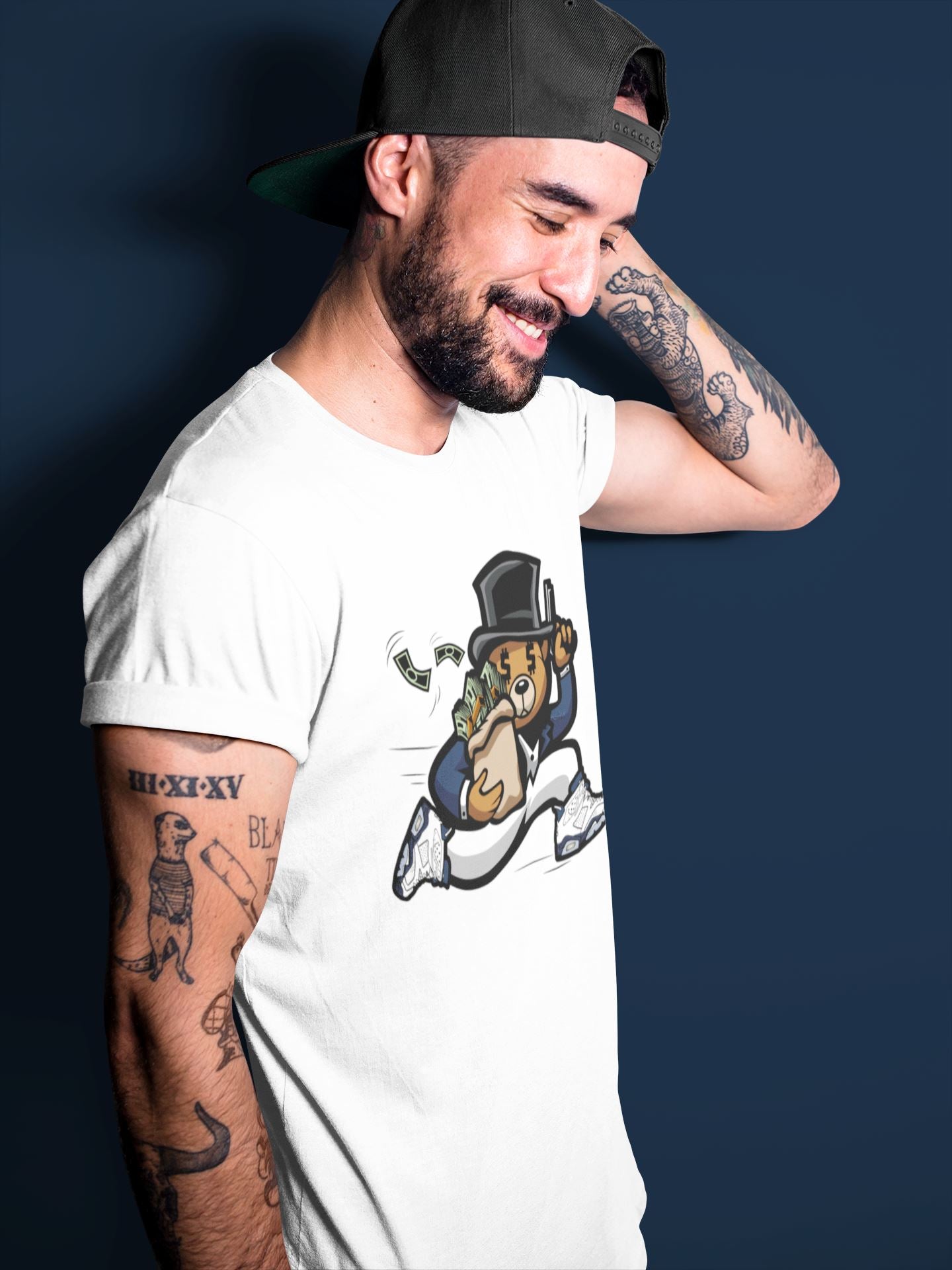Bear Steals Unisex Tops - Air Jordan 6 Midnight Navy