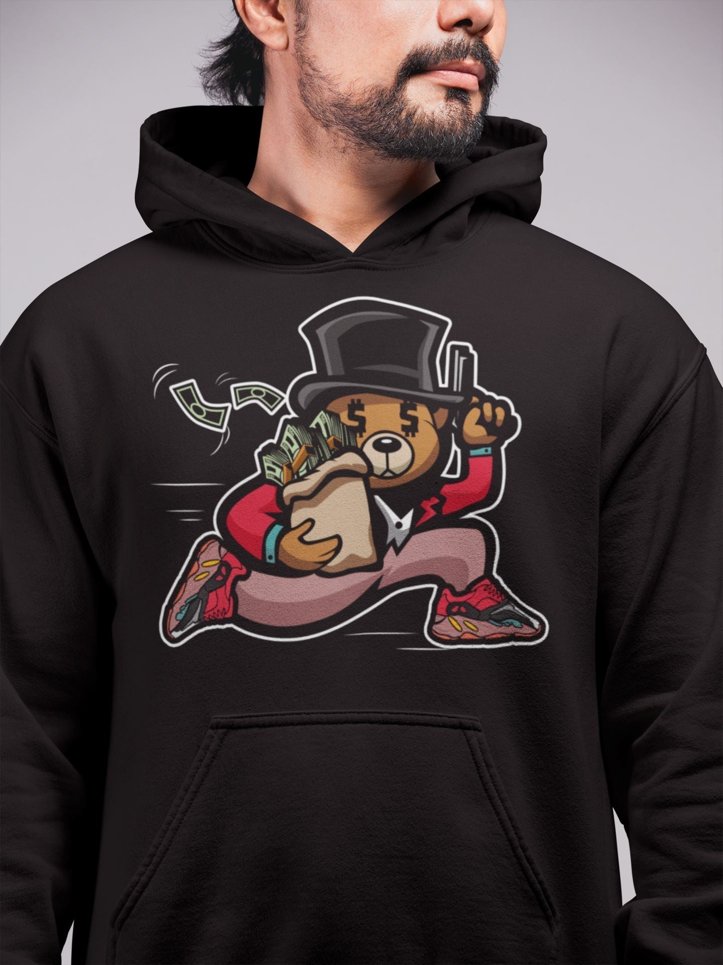 Bear Steals Unisex Tops - Yeezy 700 Hi-Res Red