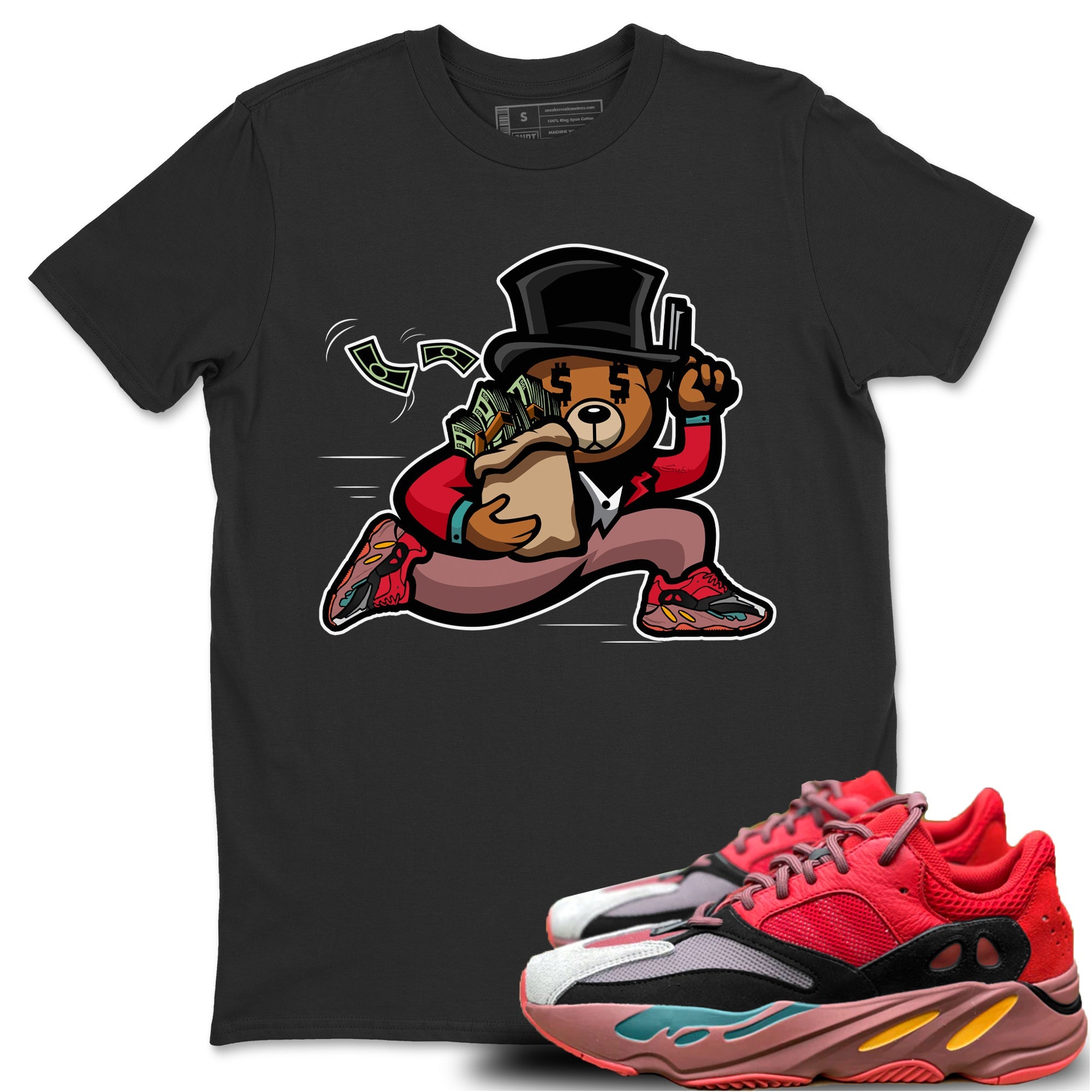 Bear Steals Unisex Tops - Yeezy 700 Hi-Res Red
