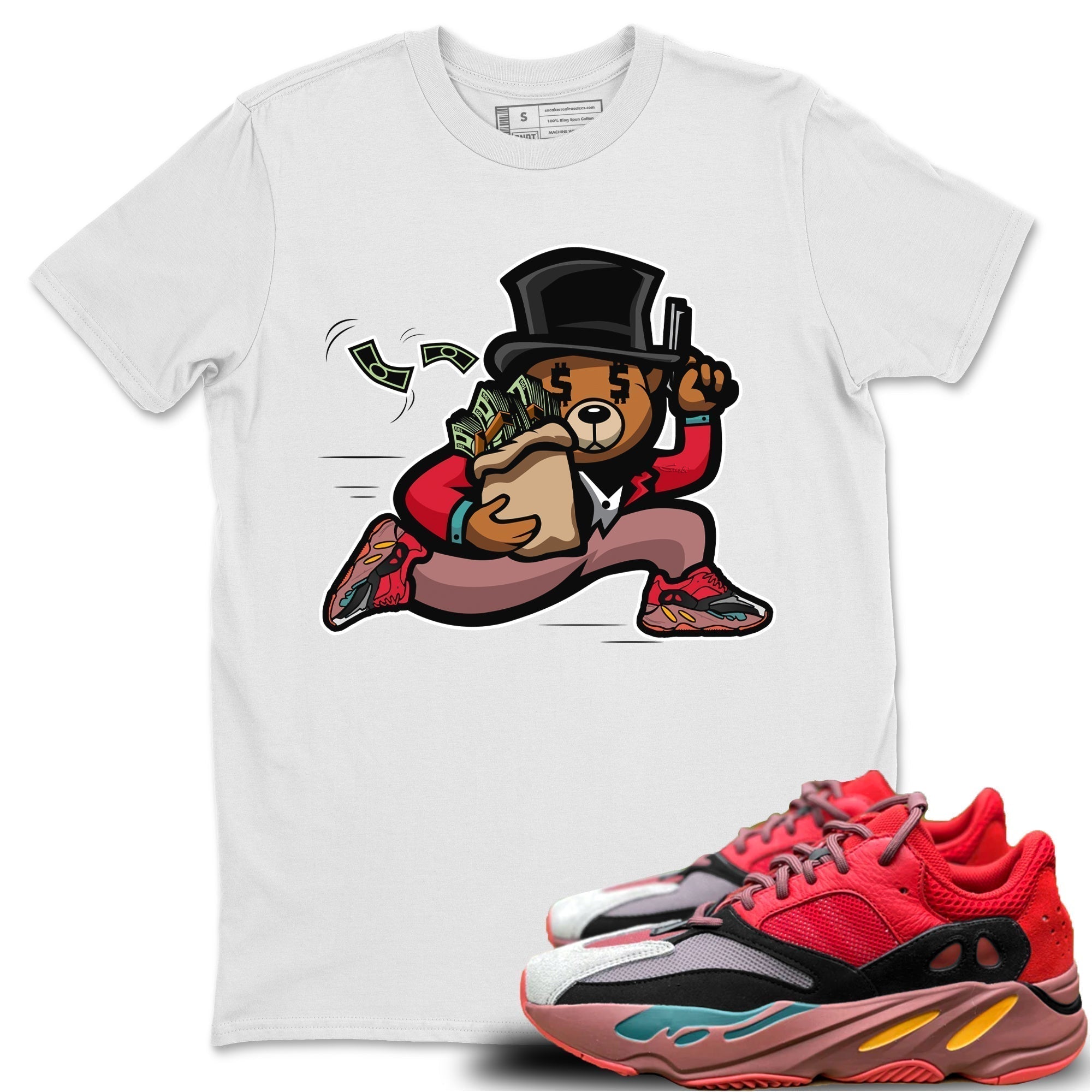 Bear Steals Unisex Tops - Yeezy 700 Hi-Res Red