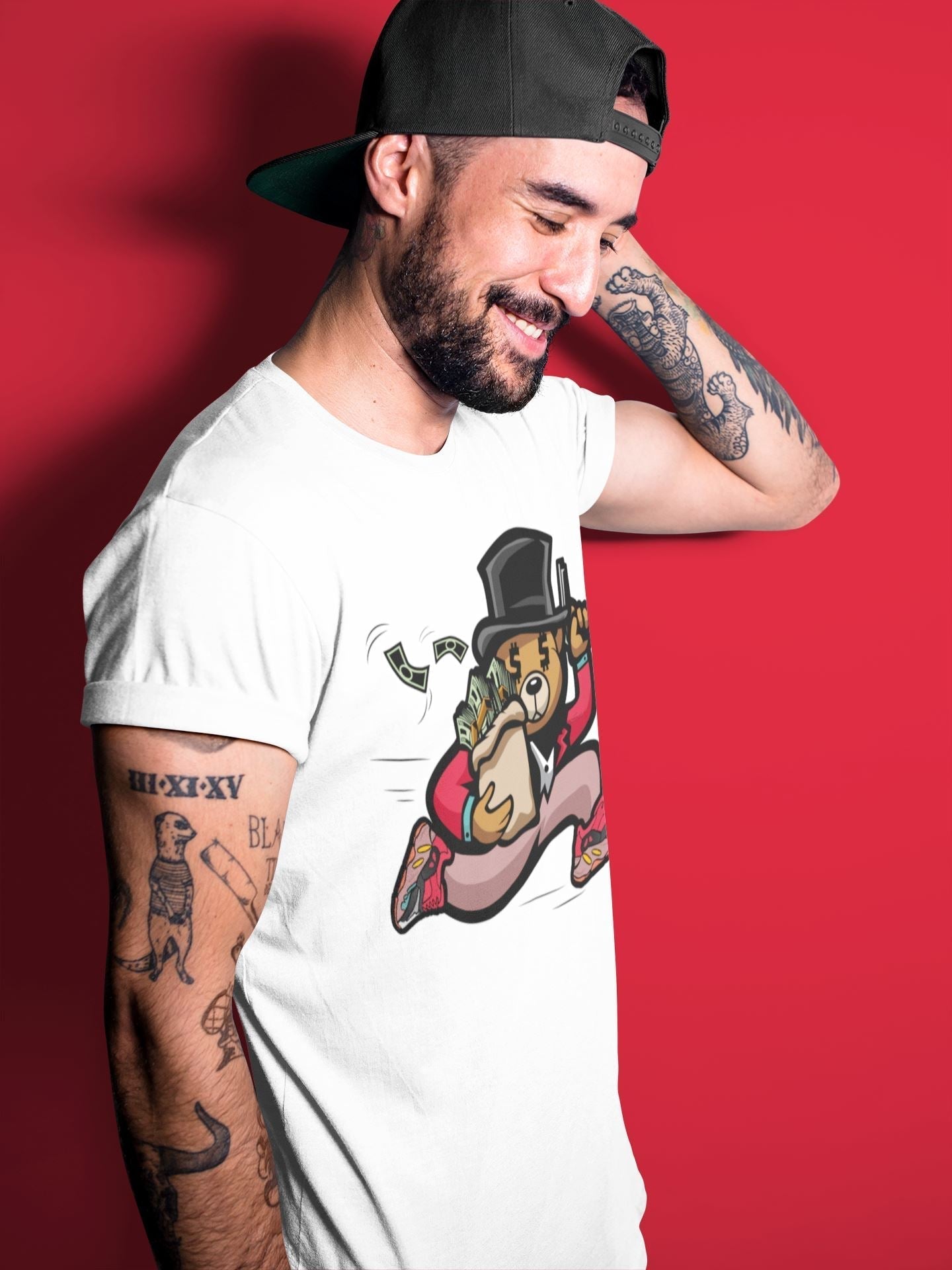 Bear Steals Unisex Tops - Yeezy 700 Hi-Res Red