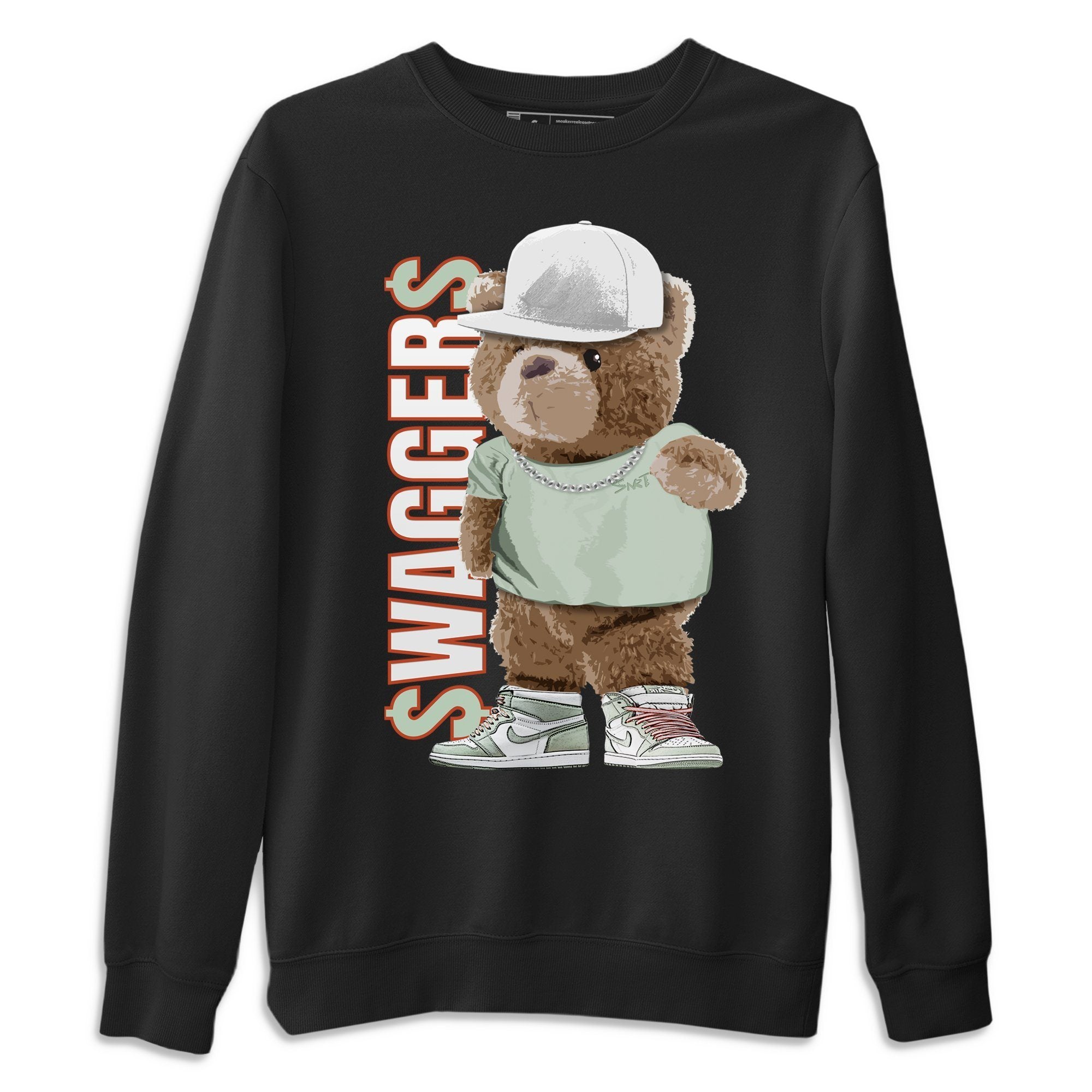 Bear Swaggers Unisex Tops - Air Jordan 1 Seafoam