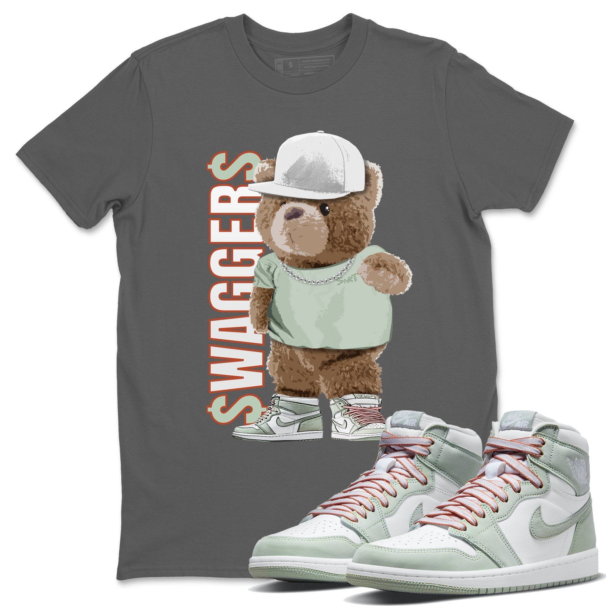 Bear Swaggers Unisex Tops - Air Jordan 1 Seafoam