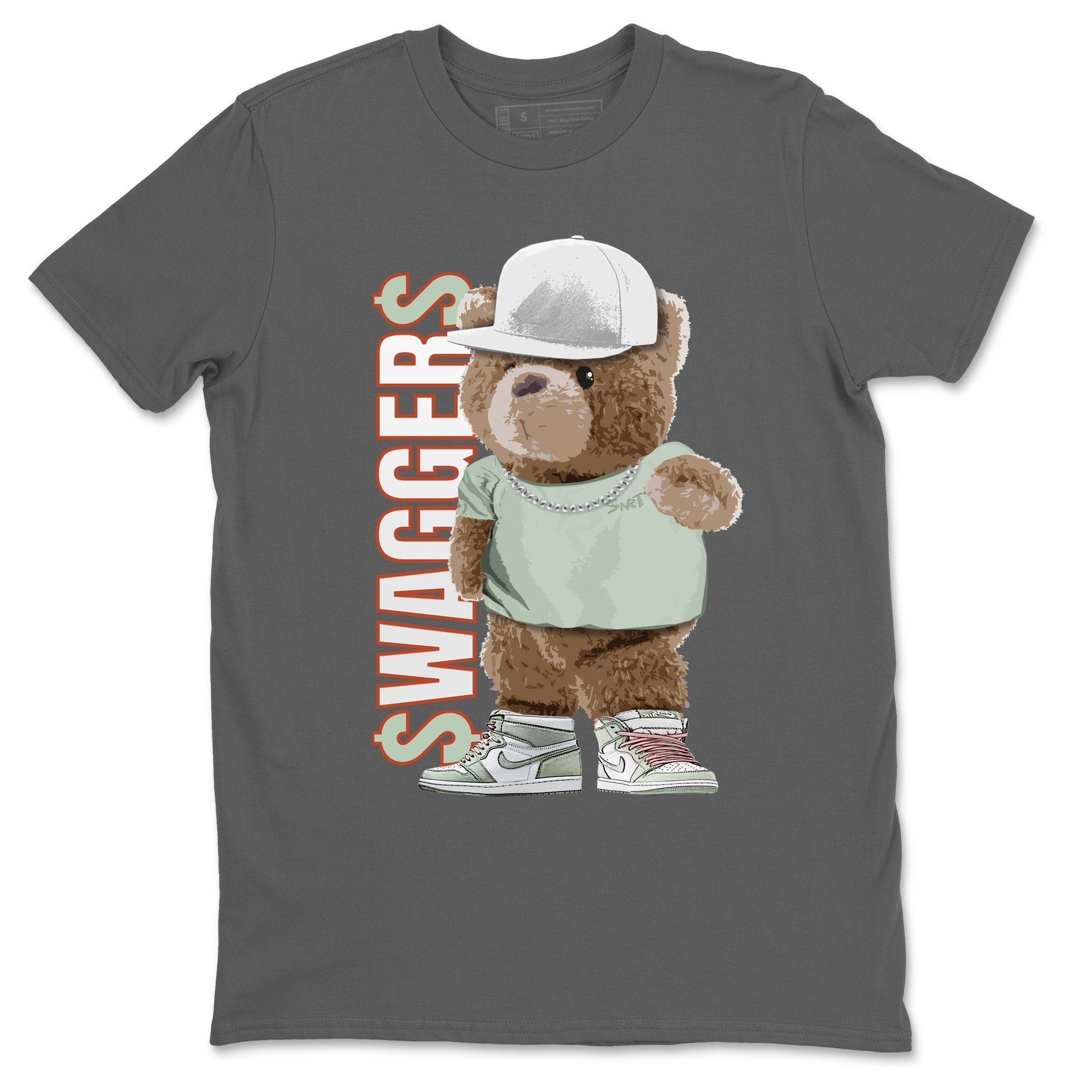 Bear Swaggers Unisex Tops - Air Jordan 1 Seafoam