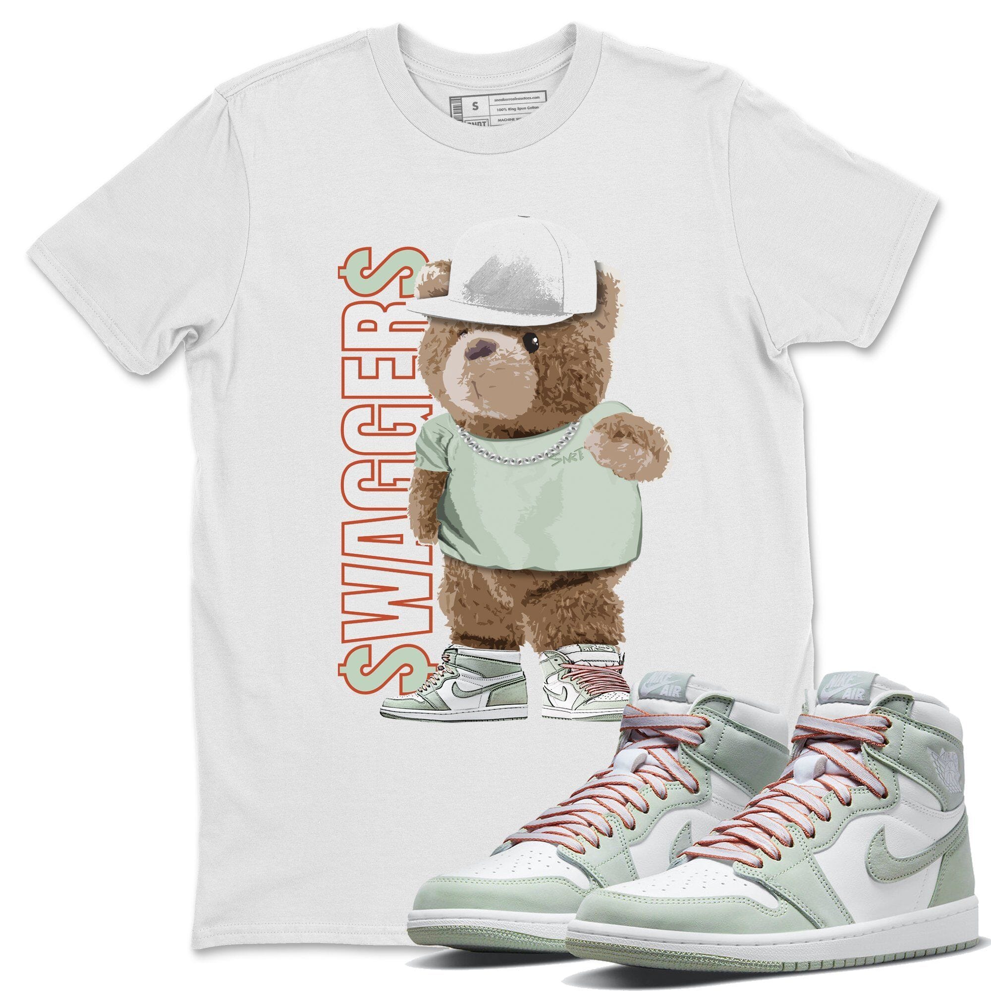 Bear Swaggers Unisex Tops - Air Jordan 1 Seafoam