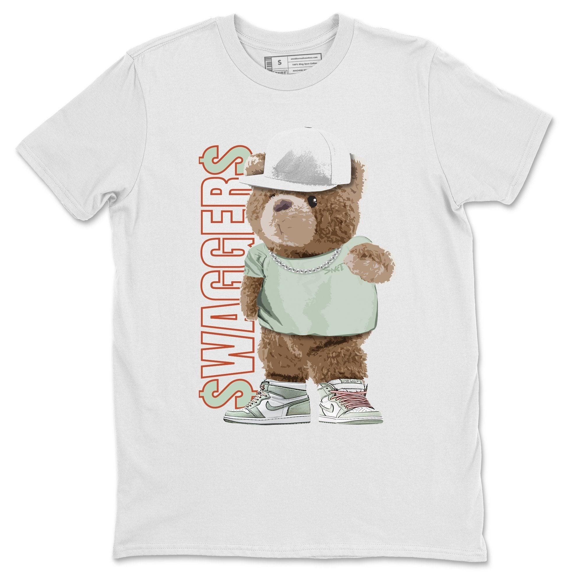 Bear Swaggers Unisex Tops - Air Jordan 1 Seafoam