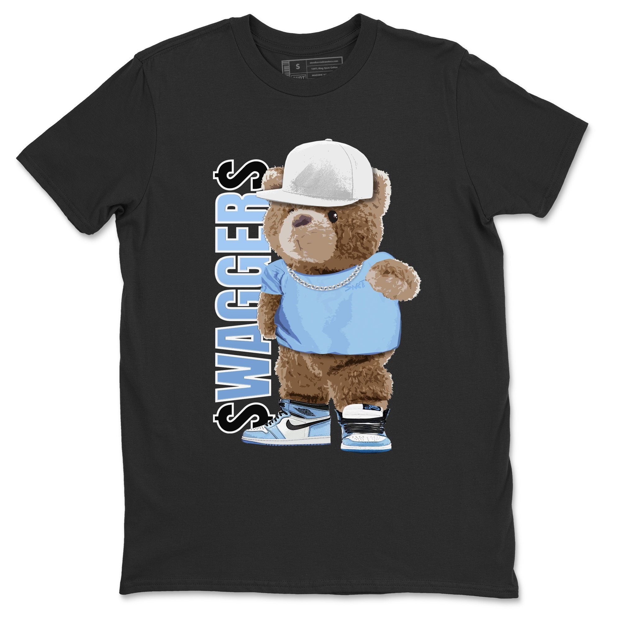Bear Swaggers Unisex Tops - Air Jordan 1 University Blue