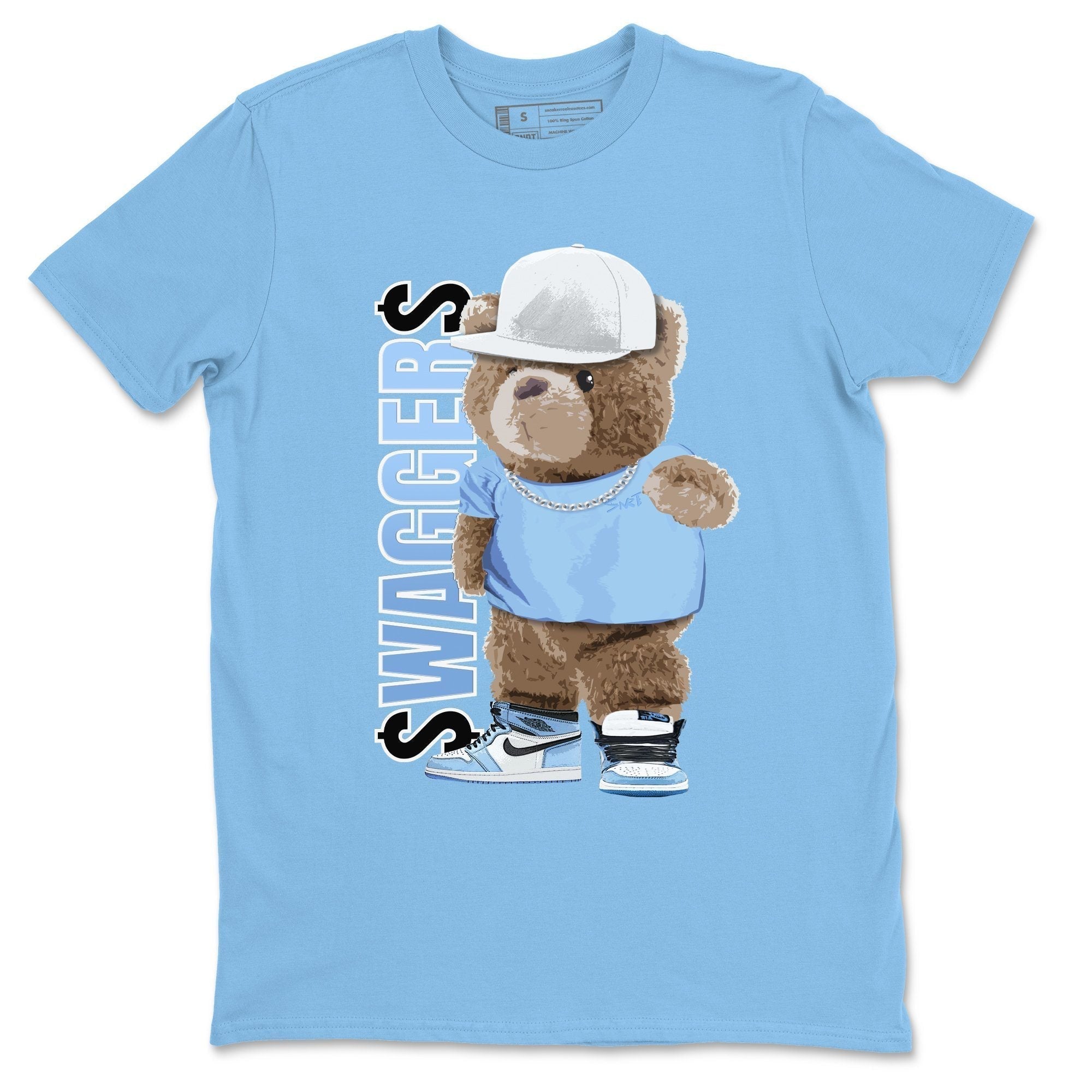 Bear Swaggers Unisex Tops - Air Jordan 1 University Blue