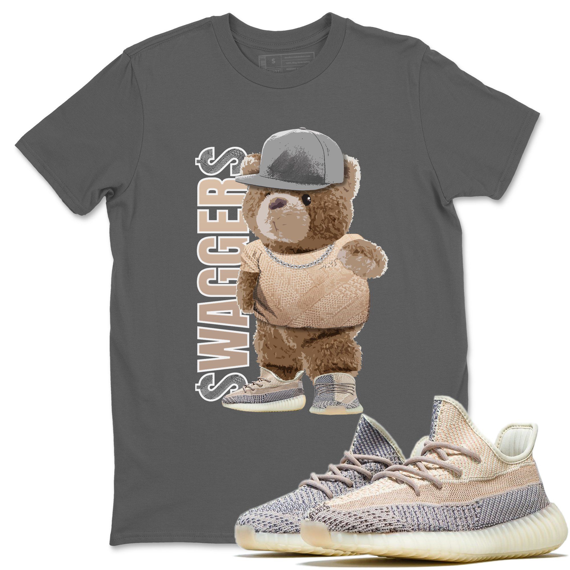 Bear Swaggers Unisex Tops - Yeezy 350 Ash Pearl