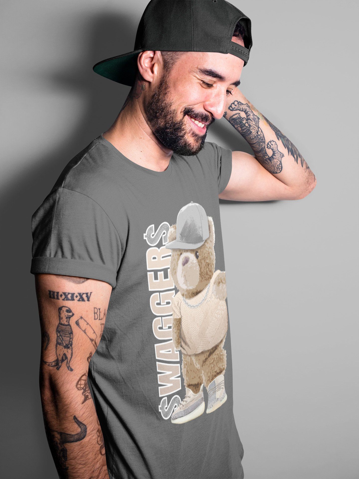 Bear Swaggers Unisex Tops - Yeezy 350 Ash Pearl