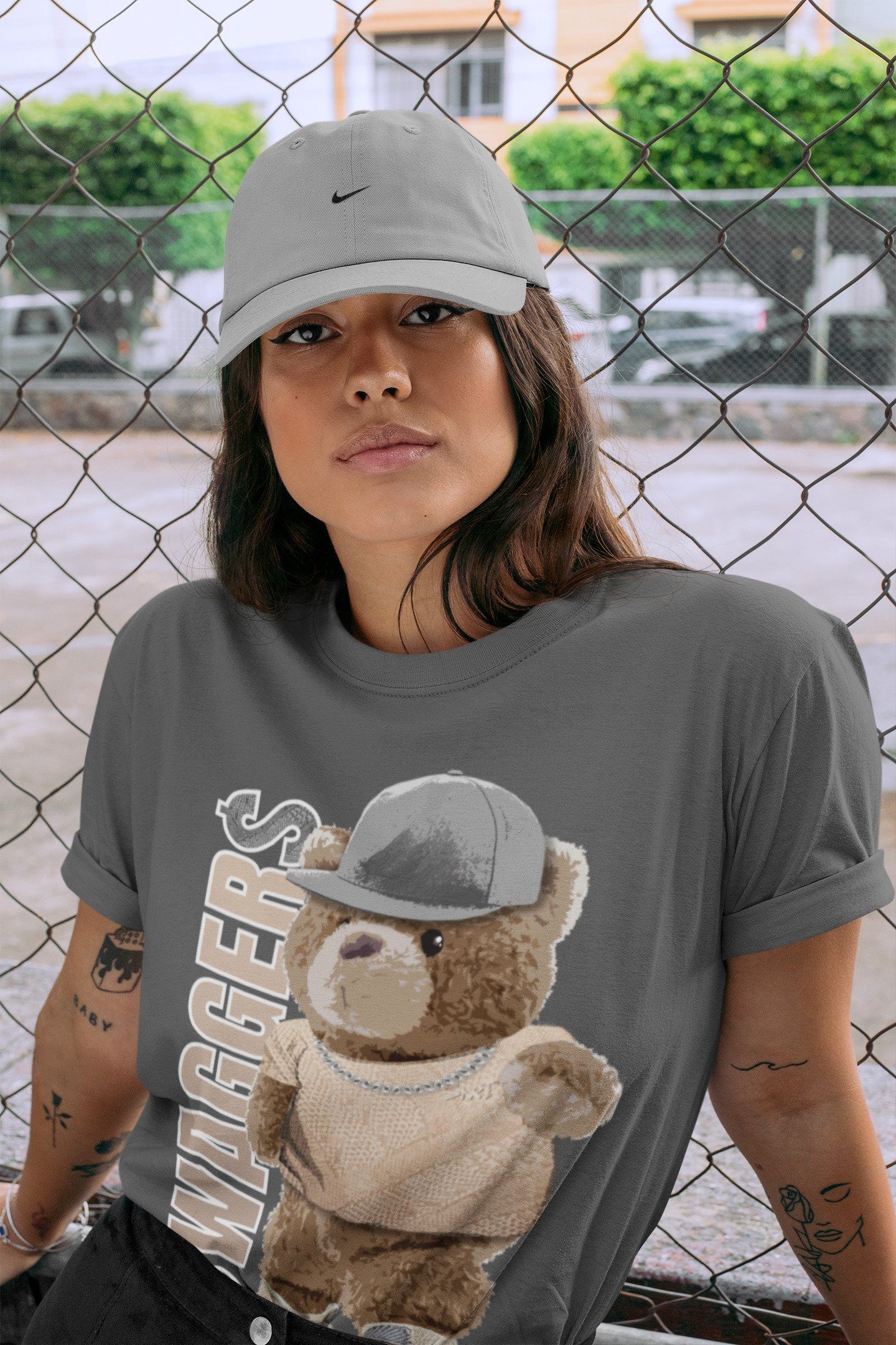 Bear Swaggers Unisex Tops - Yeezy 350 Ash Pearl