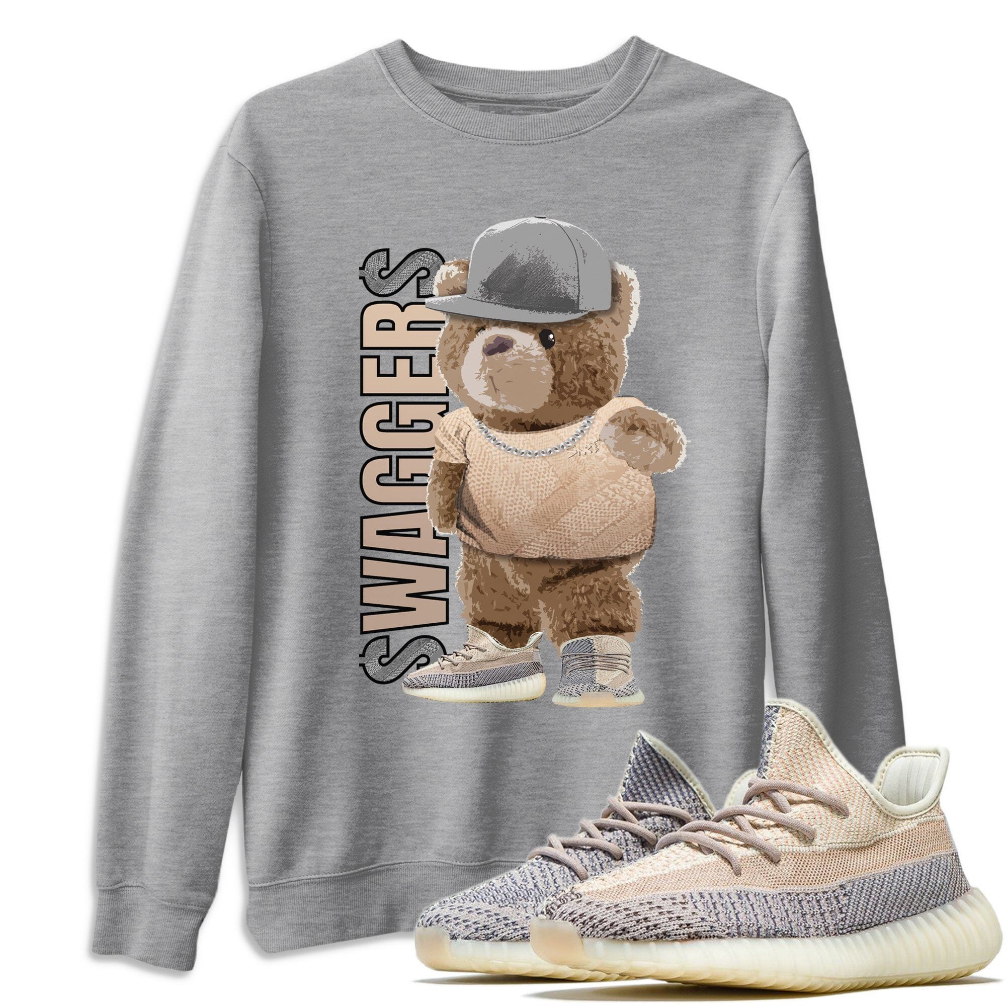 Bear Swaggers Unisex Tops - Yeezy 350 Ash Pearl