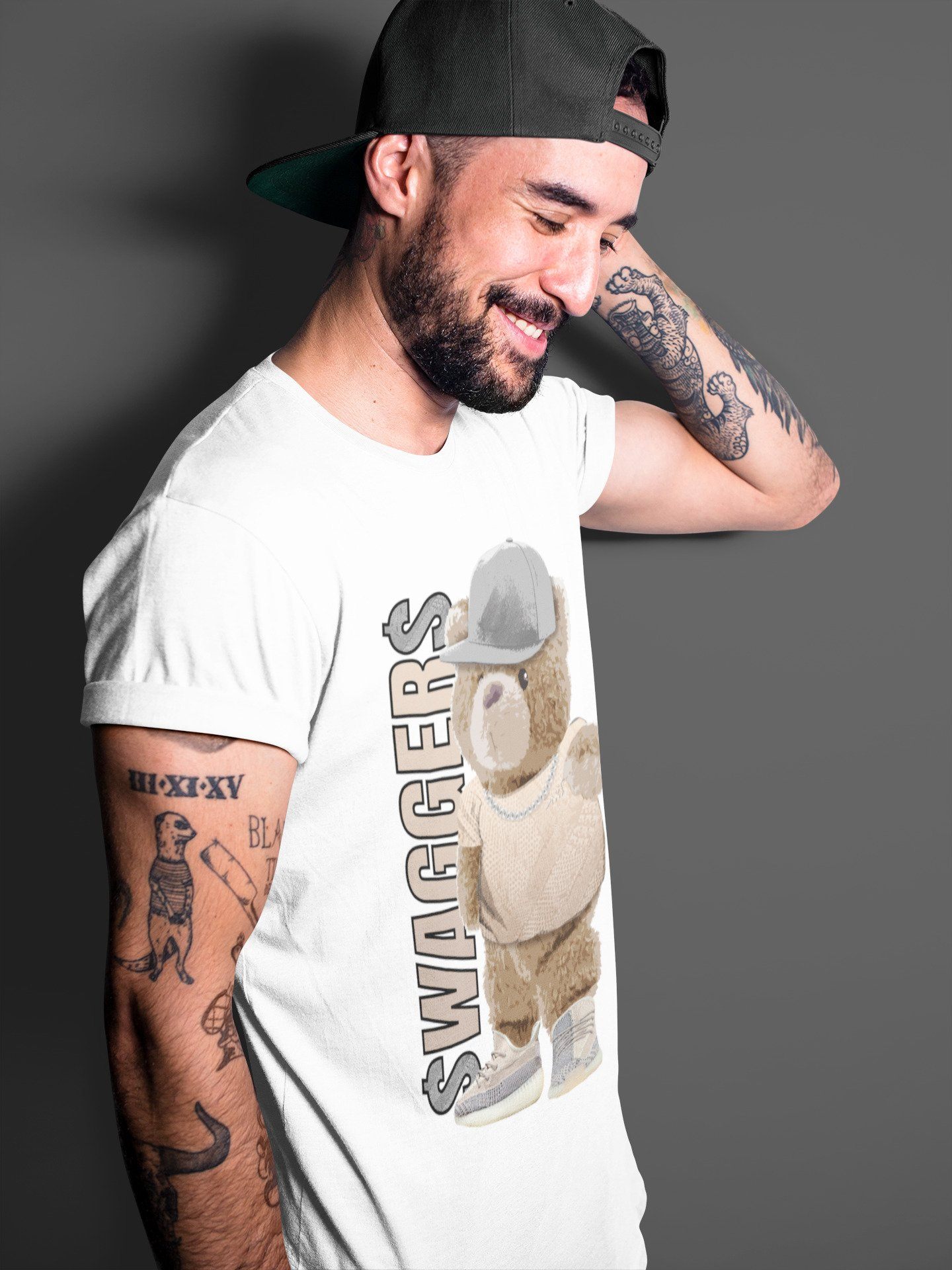 Bear Swaggers Unisex Tops - Yeezy 350 Ash Pearl