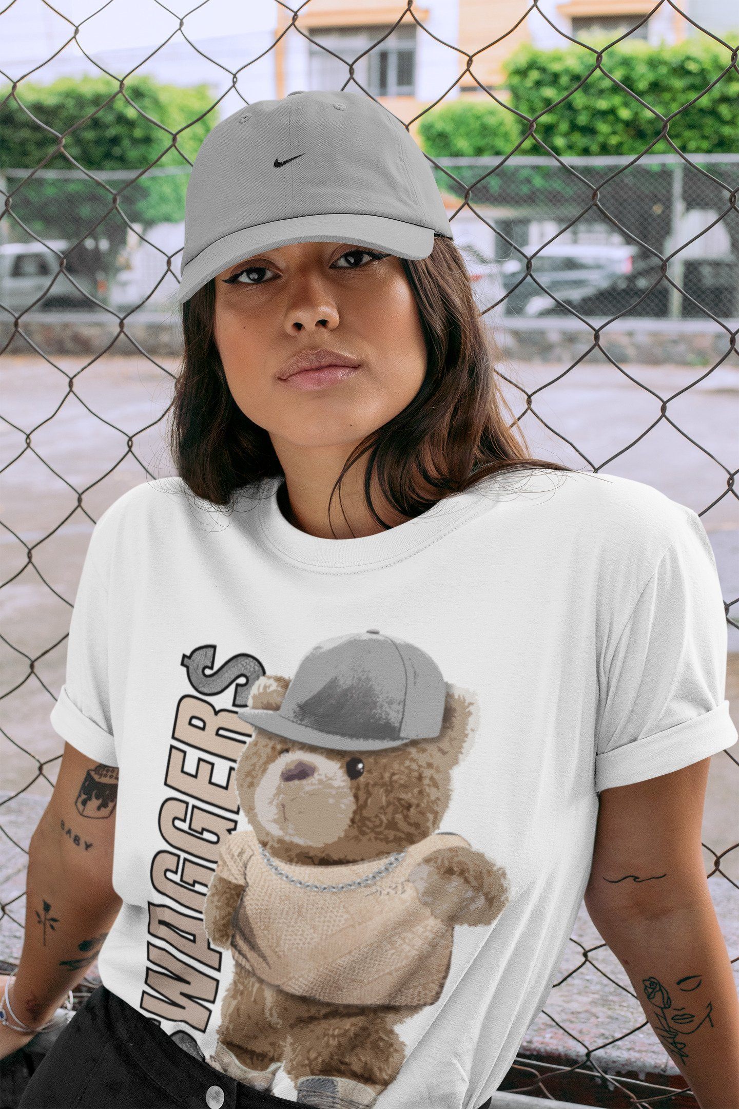 Bear Swaggers Unisex Tops - Yeezy 350 Ash Pearl