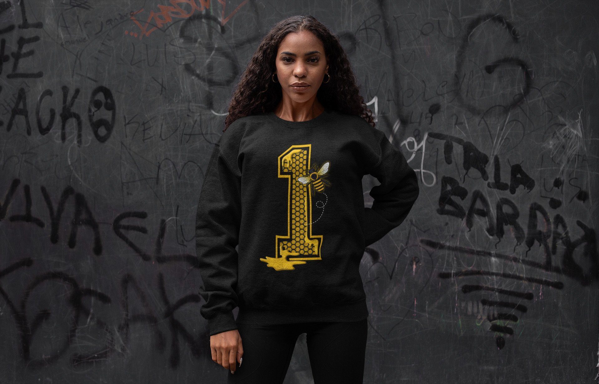 Bees Number 1 Unisex Tops - Air Jordan 1 Pollen