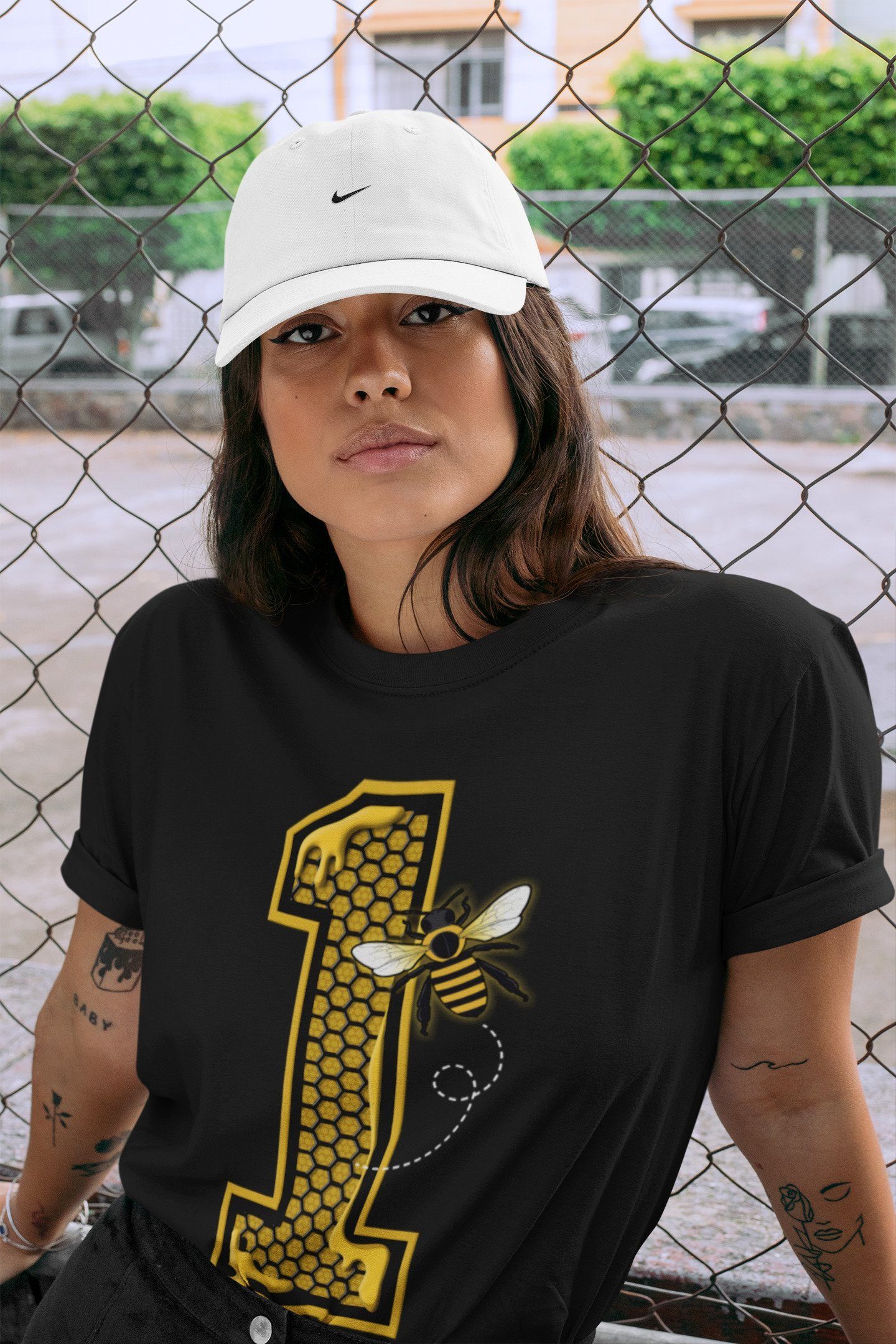 Bees Number 1 Unisex Tops - Air Jordan 1 Pollen