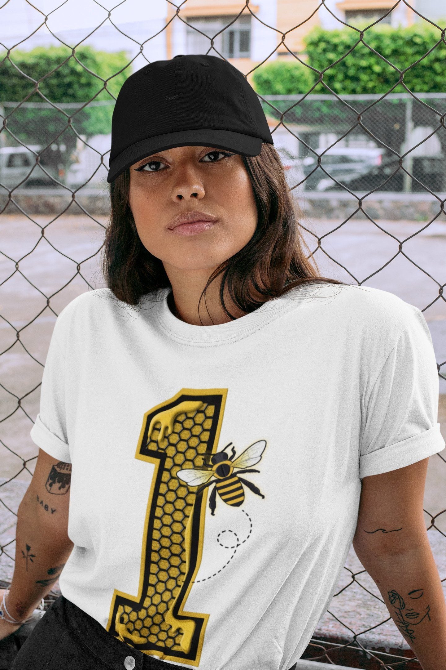 Bees Number 1 Unisex Tops - Air Jordan 1 Pollen