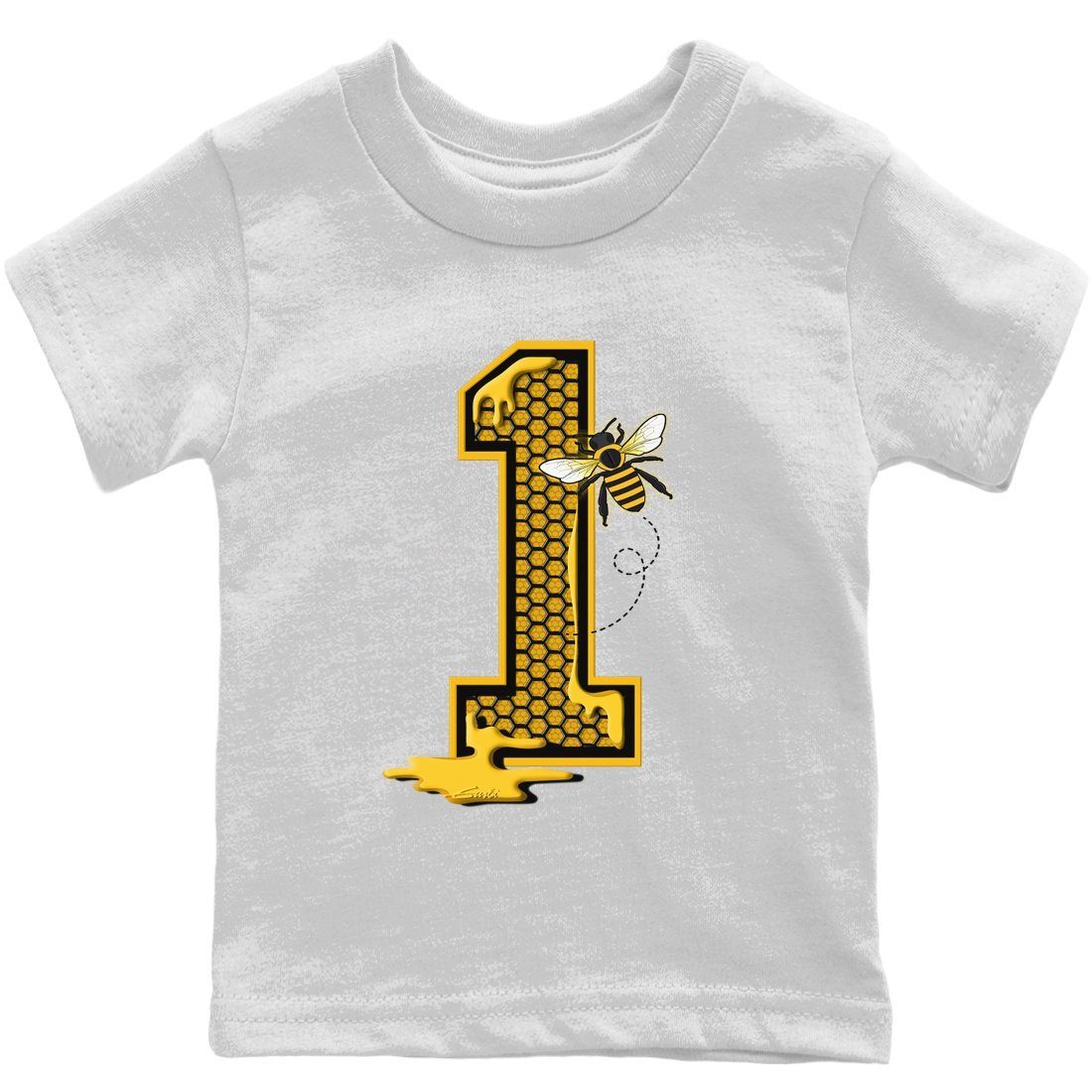 Bees Number 1 Kids Tops - Air Jordan 1 Pollen