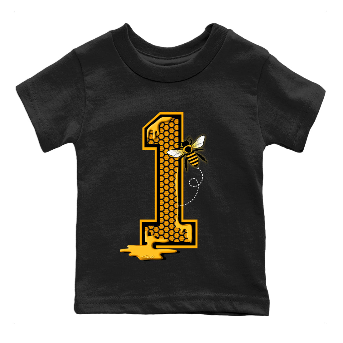 Bees Number 1 Kids Tops - Air Jordan 1 Taxi