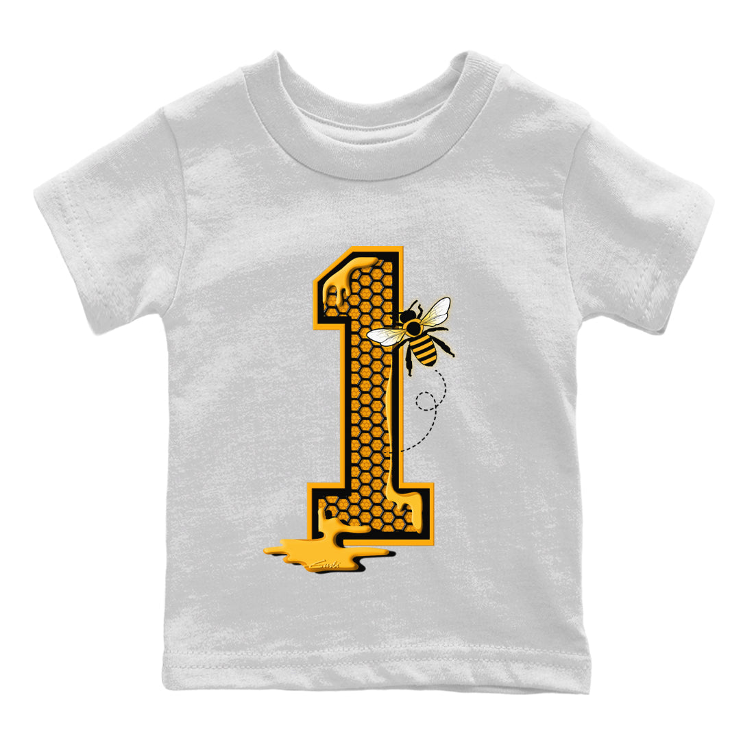 Bees Number 1 Kids Tops - Air Jordan 1 Taxi