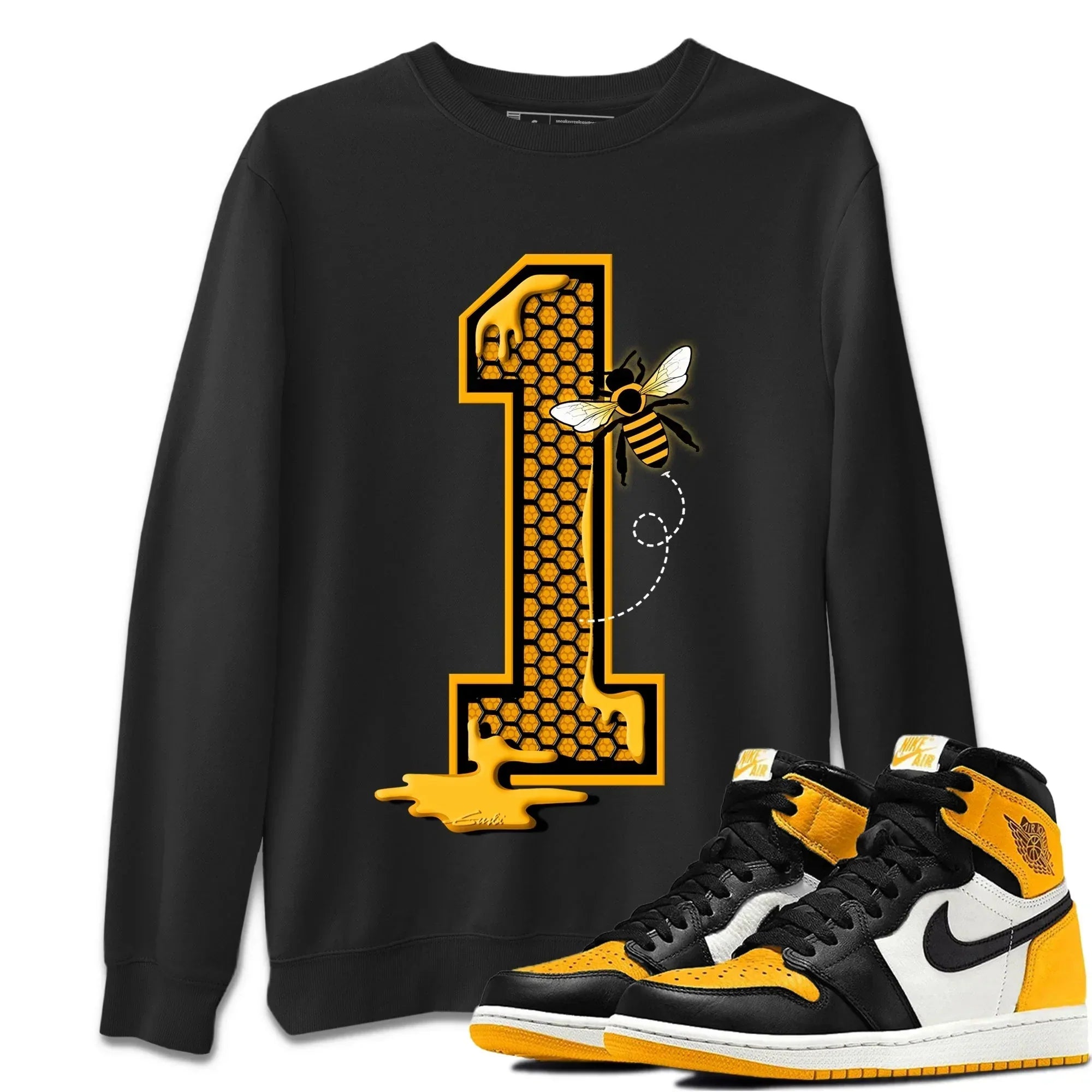Bees Number 1 Unisex Tops - Air Jordan 1 Taxi