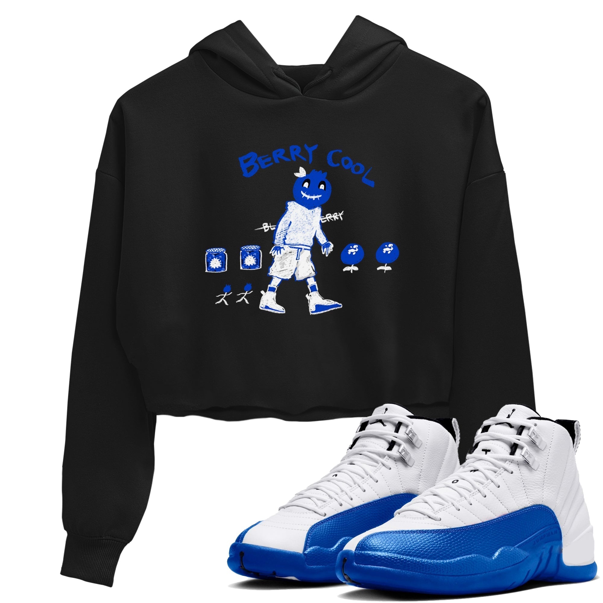 Berry Cool snkmatch Women's Top - Air Jordan 12 Blueberry