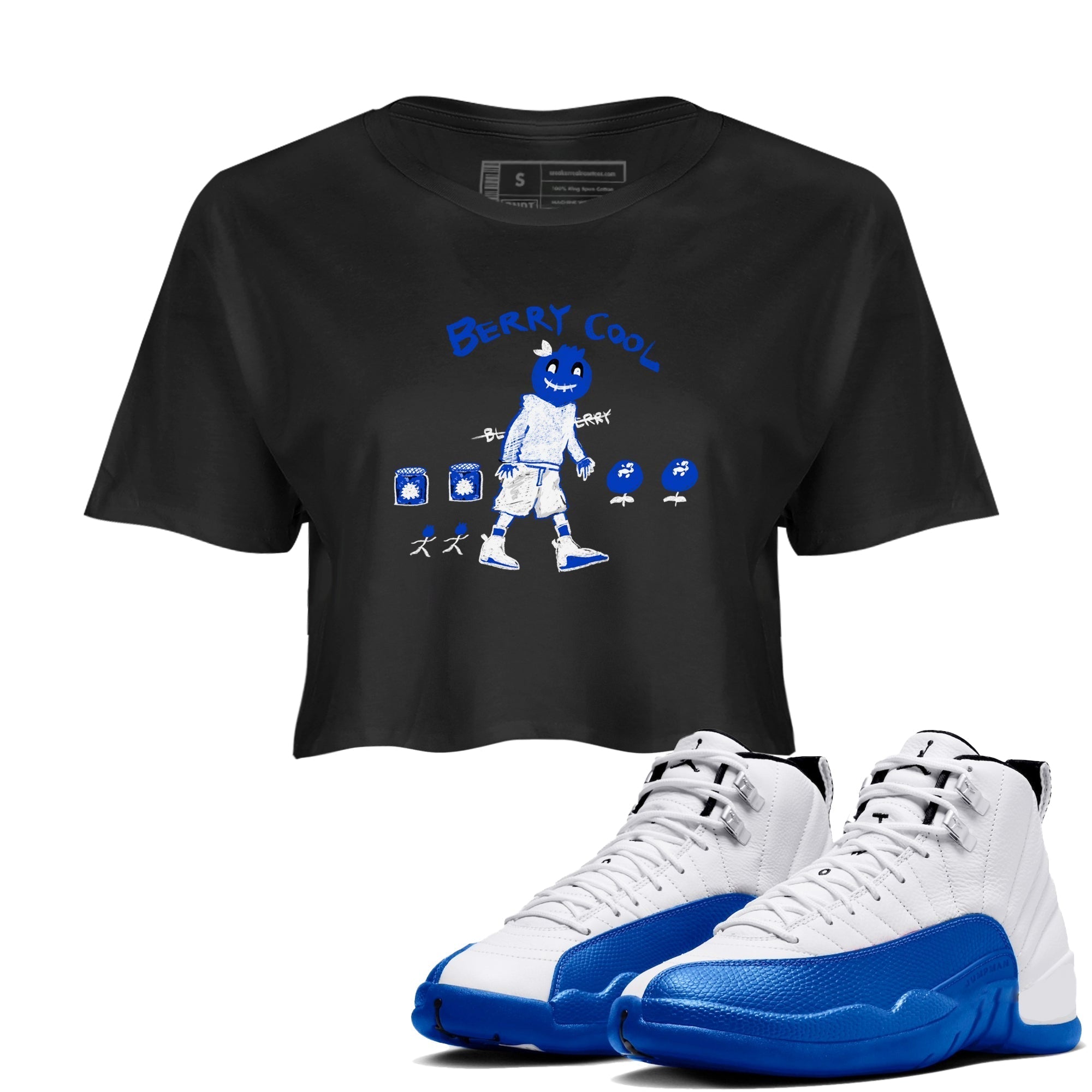 Berry Cool snkmatch Women's Top - Air Jordan 12 Blueberry