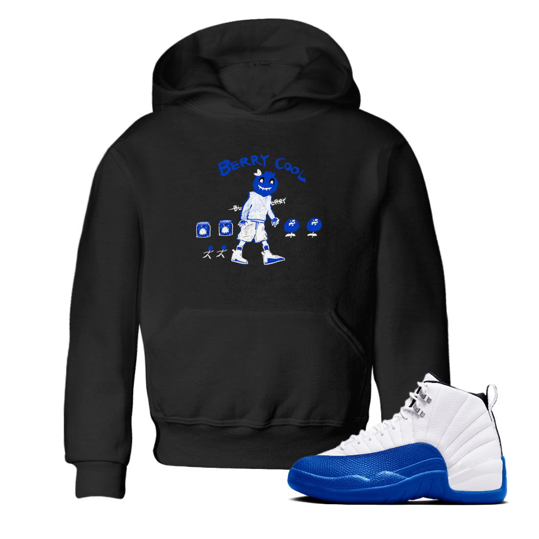 Berry Cool snkmatch Tees Kids - Air Jordan 12 Blueberry