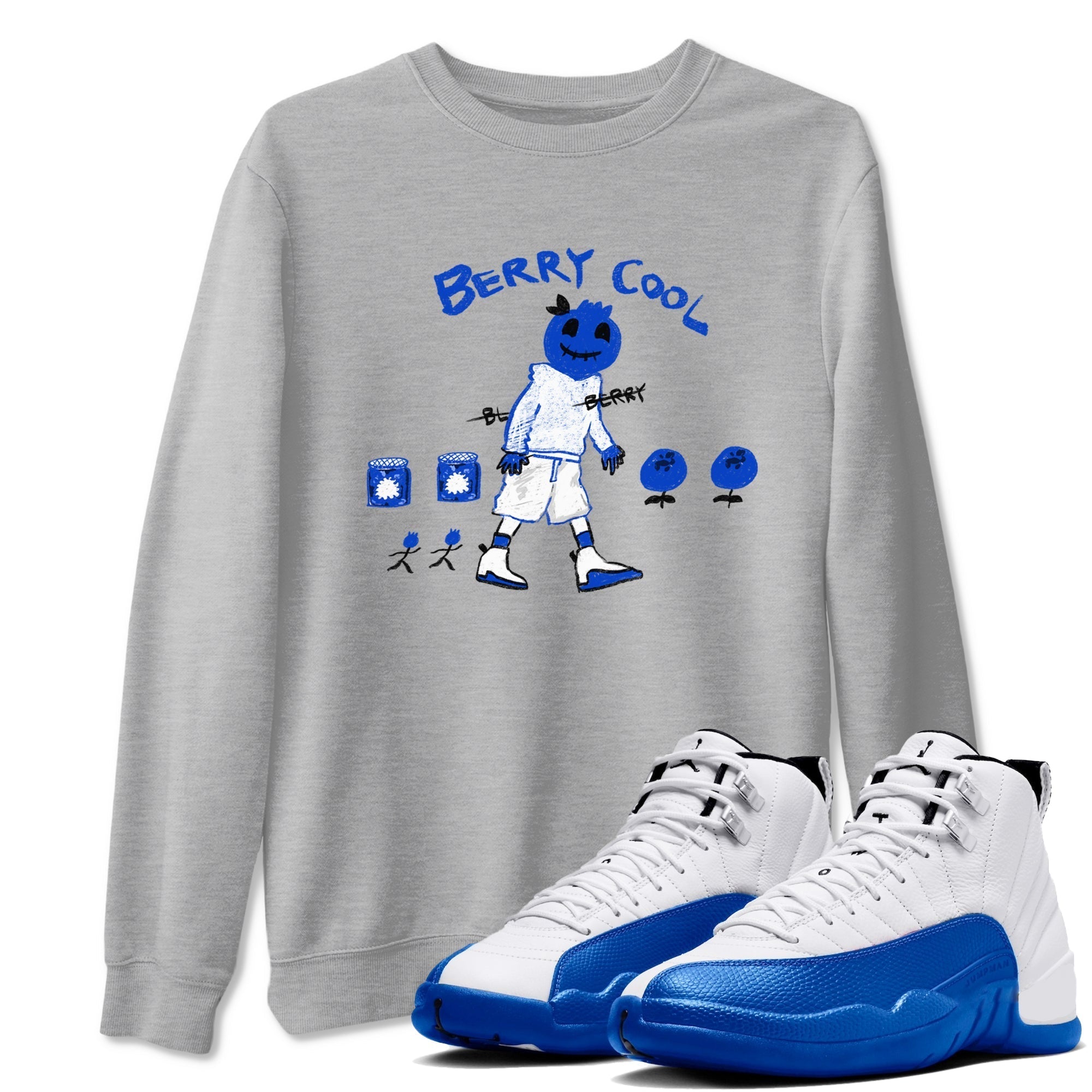 Berry Cool snkmatch Tees - Air Jordan 12 Blueberry