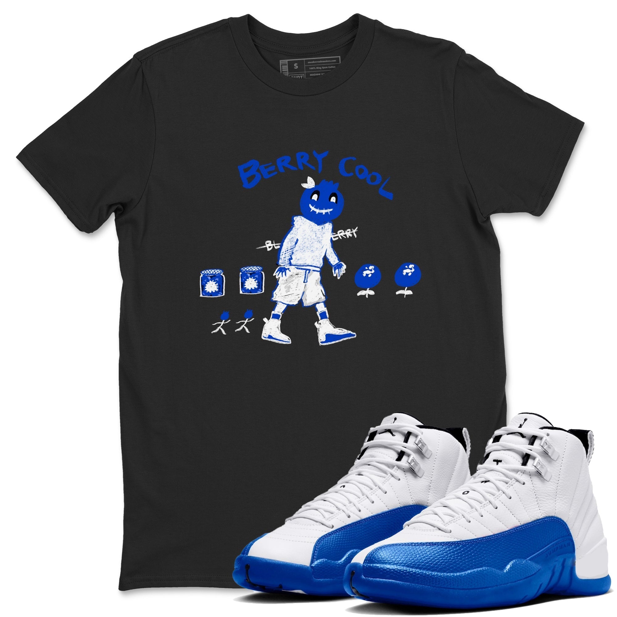 Berry Cool snkmatch Tees - Air Jordan 12 Blueberry