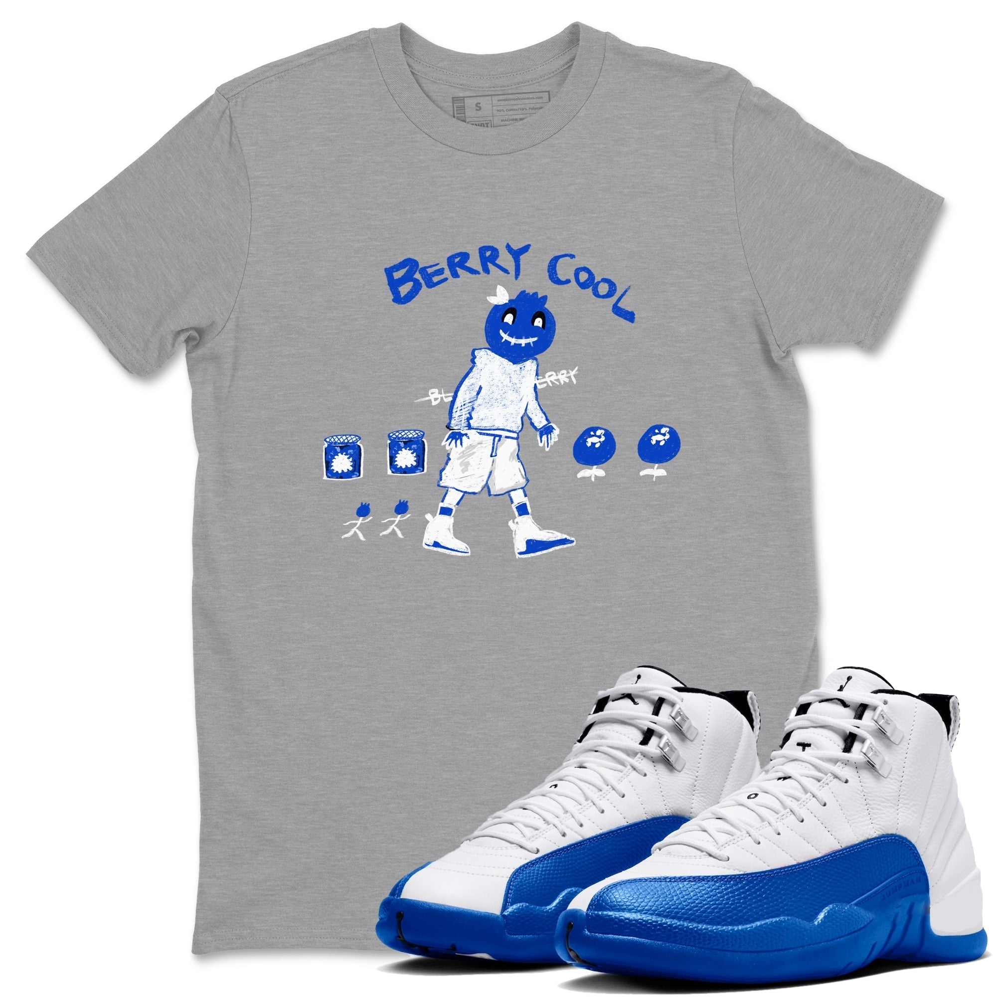 Berry Cool snkmatch Tees - Air Jordan 12 Blueberry