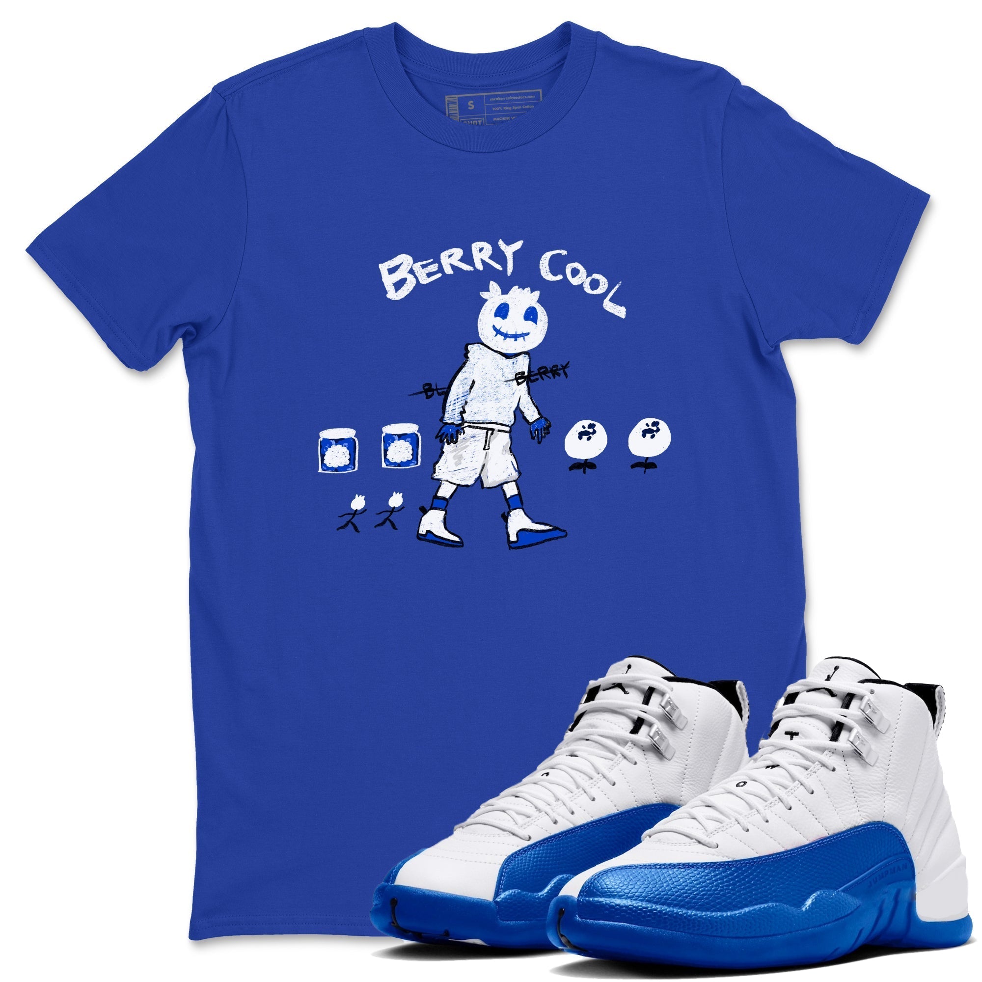 Berry Cool snkmatch Tees - Air Jordan 12 Blueberry