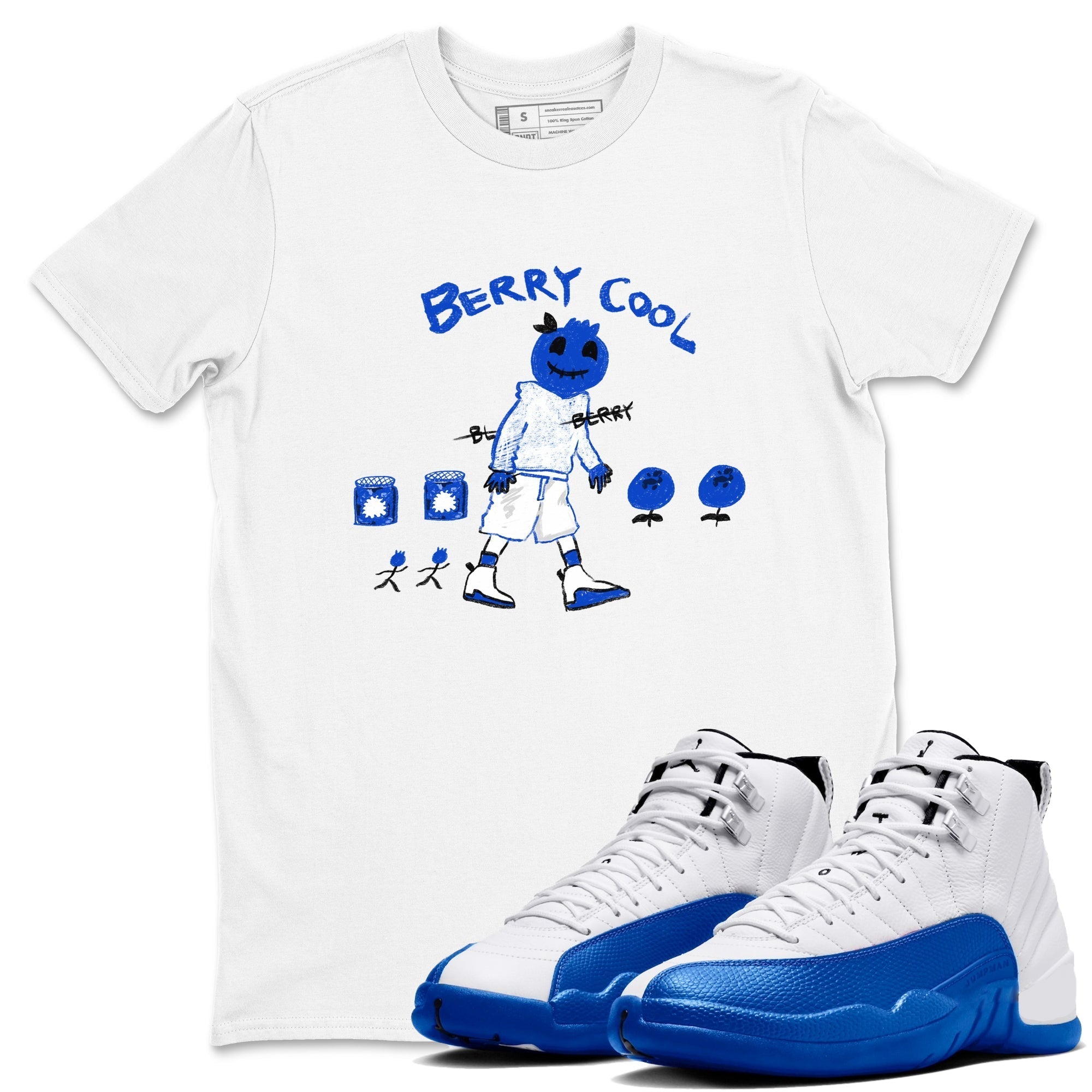 Berry Cool snkmatch Tees - Air Jordan 12 Blueberry