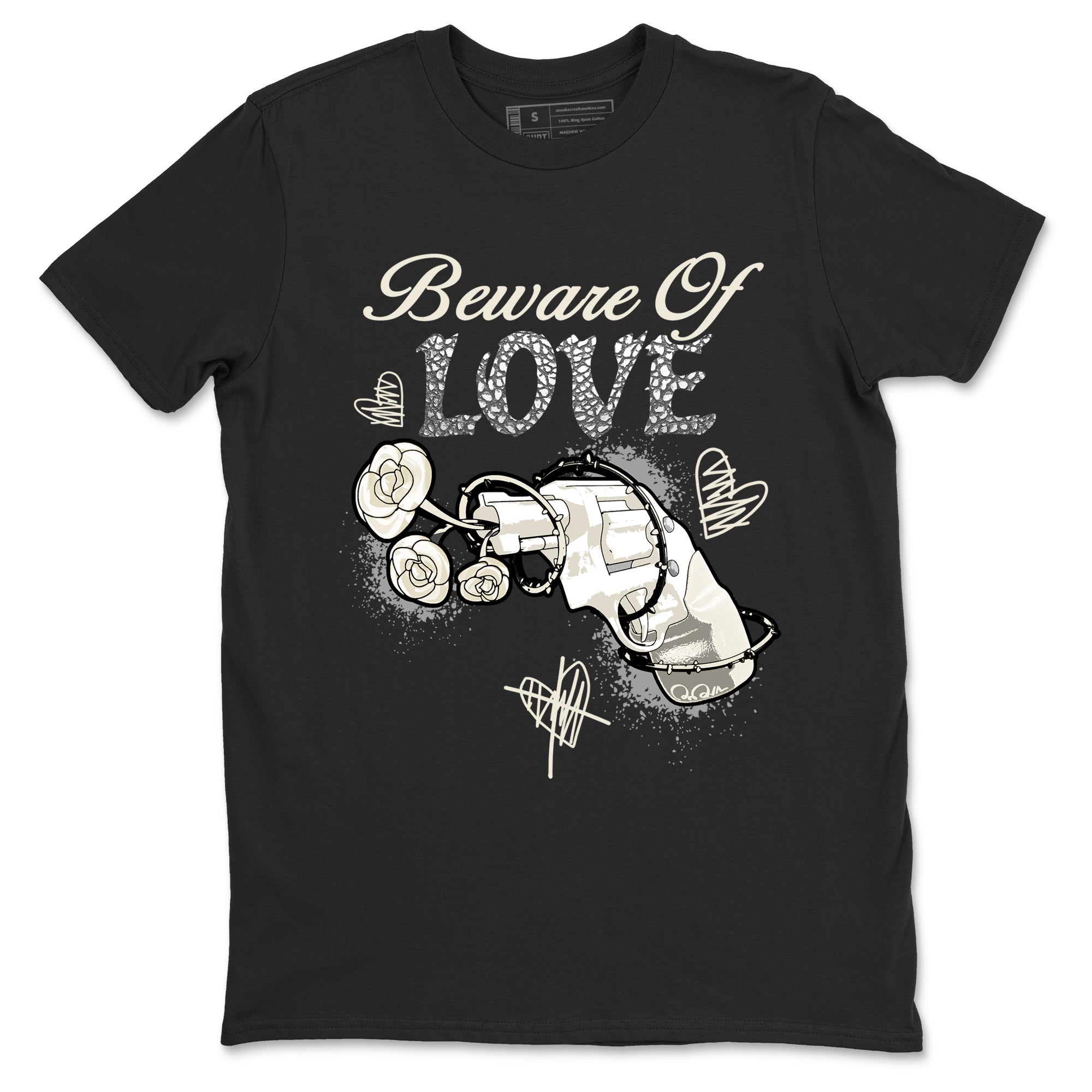 Beware Of Love snkmatch Tees - Air Jordan 3 Sail and Cement Grey