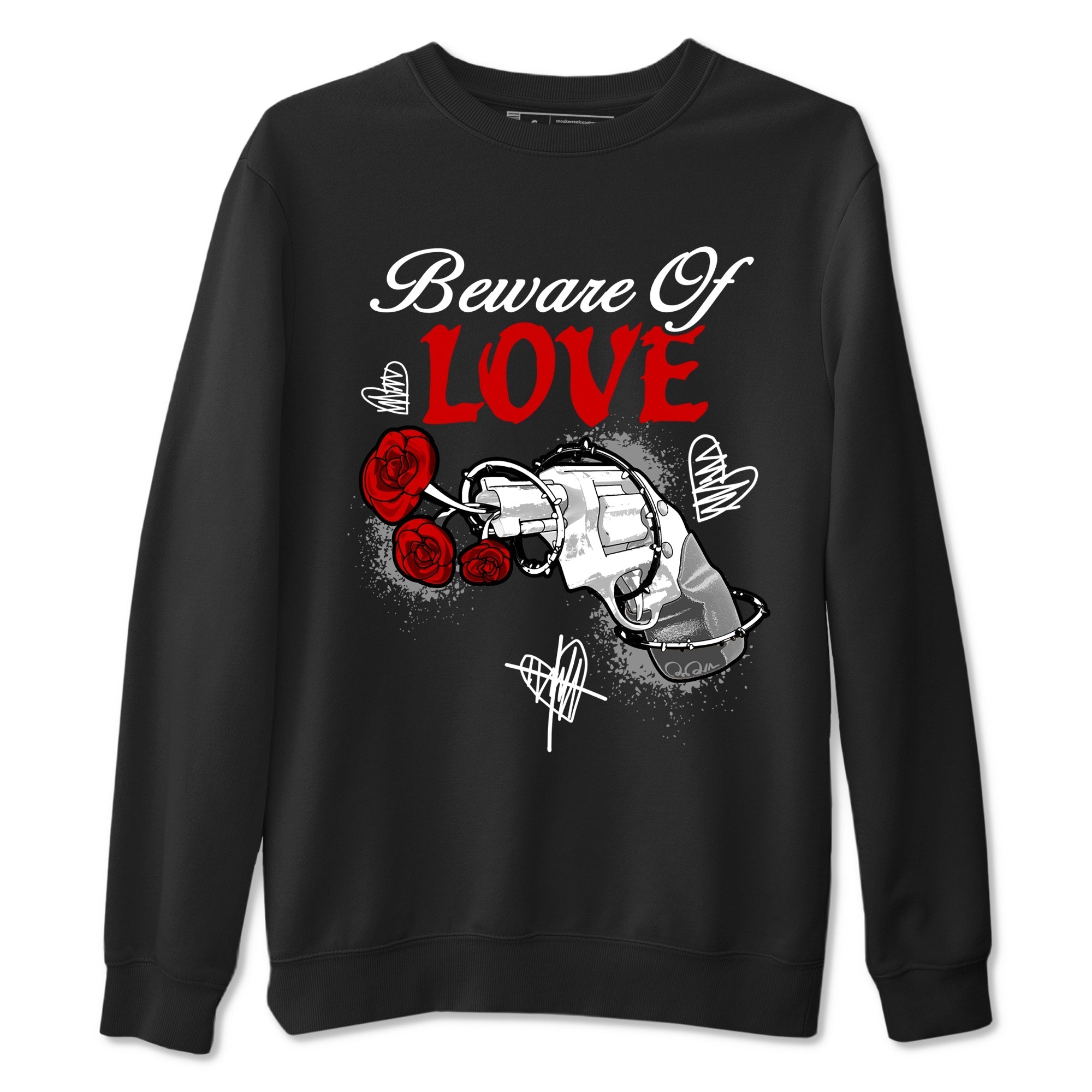 Beware Of Love snkmatch Tees - Air Jordan 4 White Cement