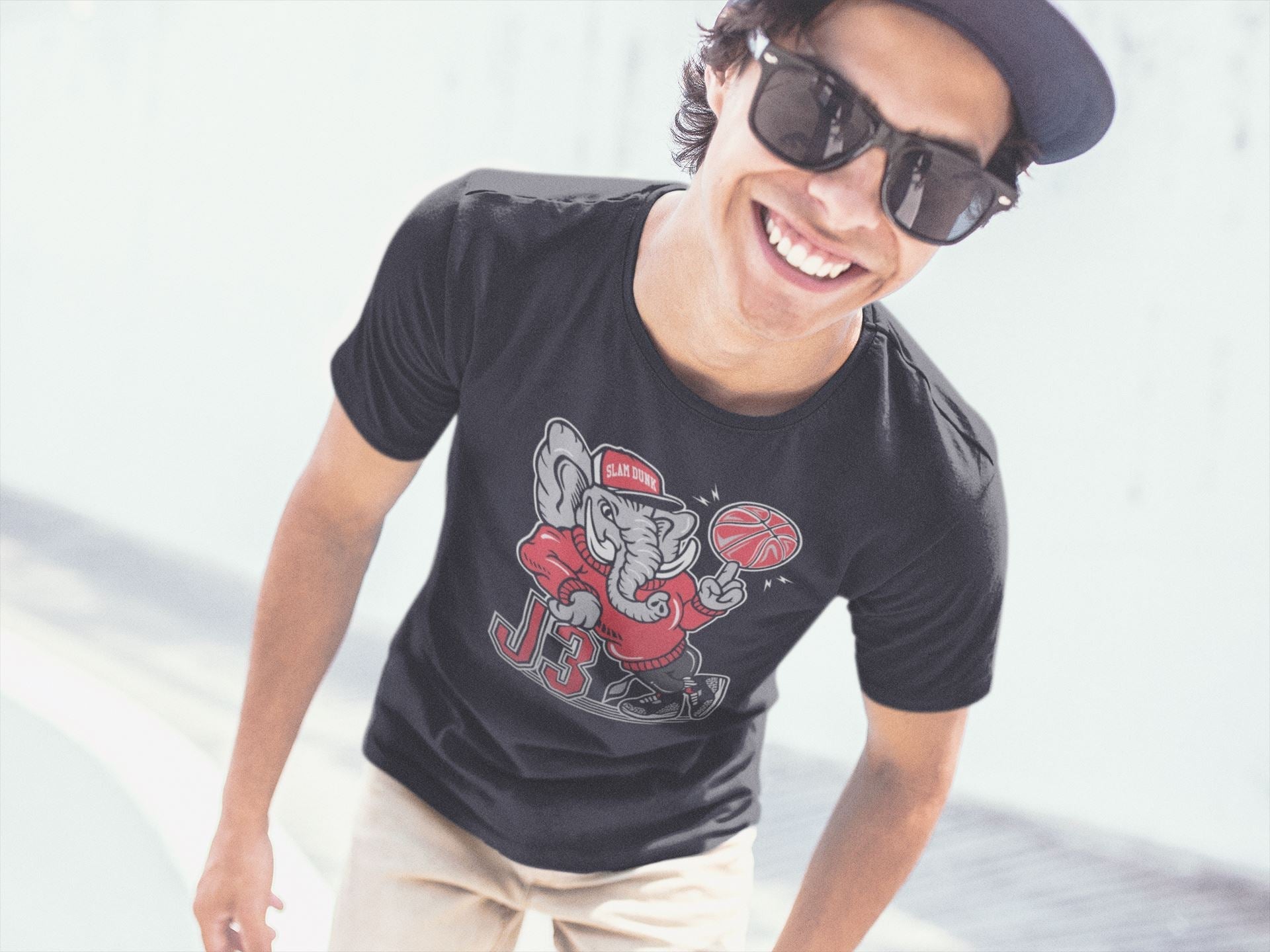 AJ3 Elephant Unisex Tops - Air Jordan 3 Black Cement