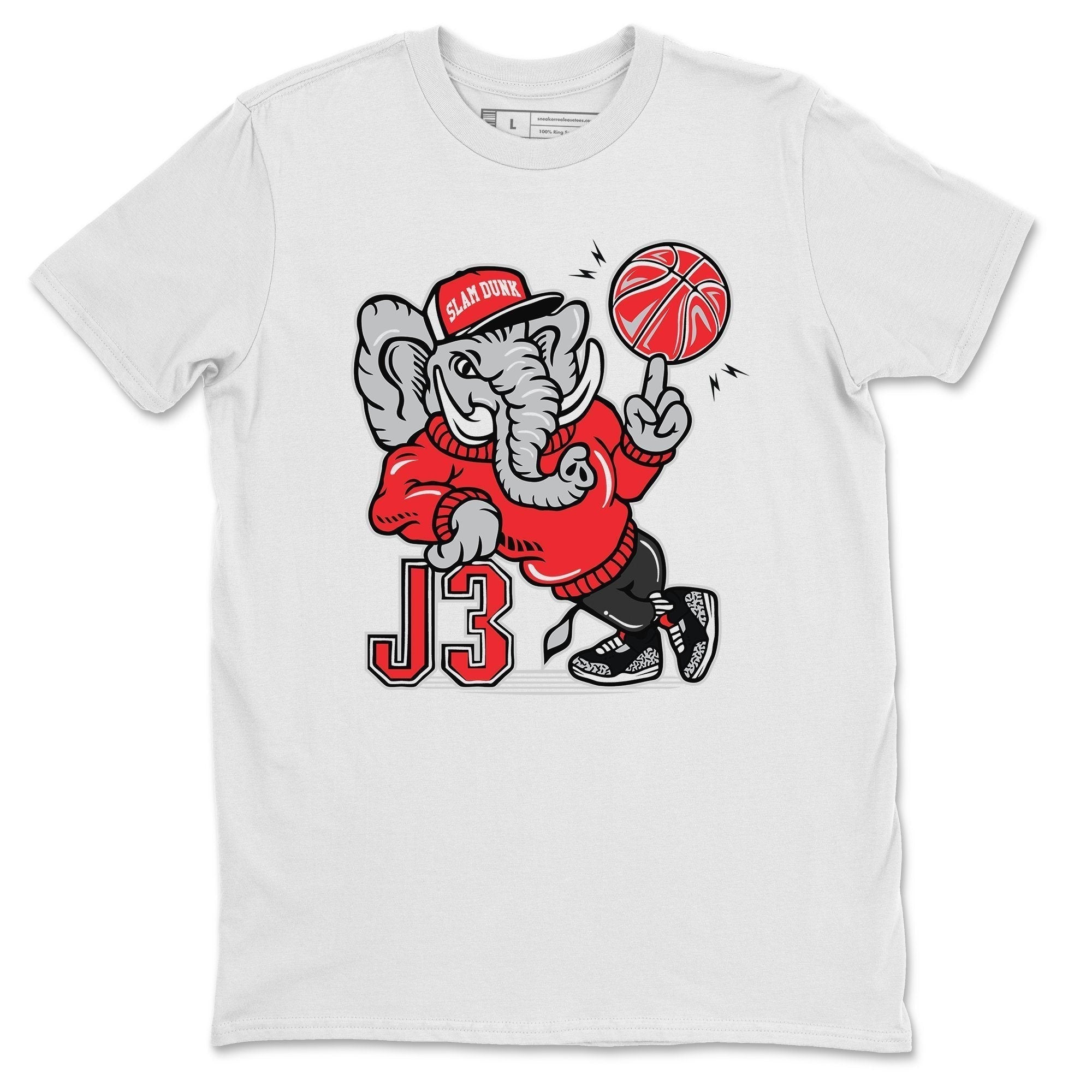 AJ3 Elephant Unisex Tops - Air Jordan 3 Black Cement