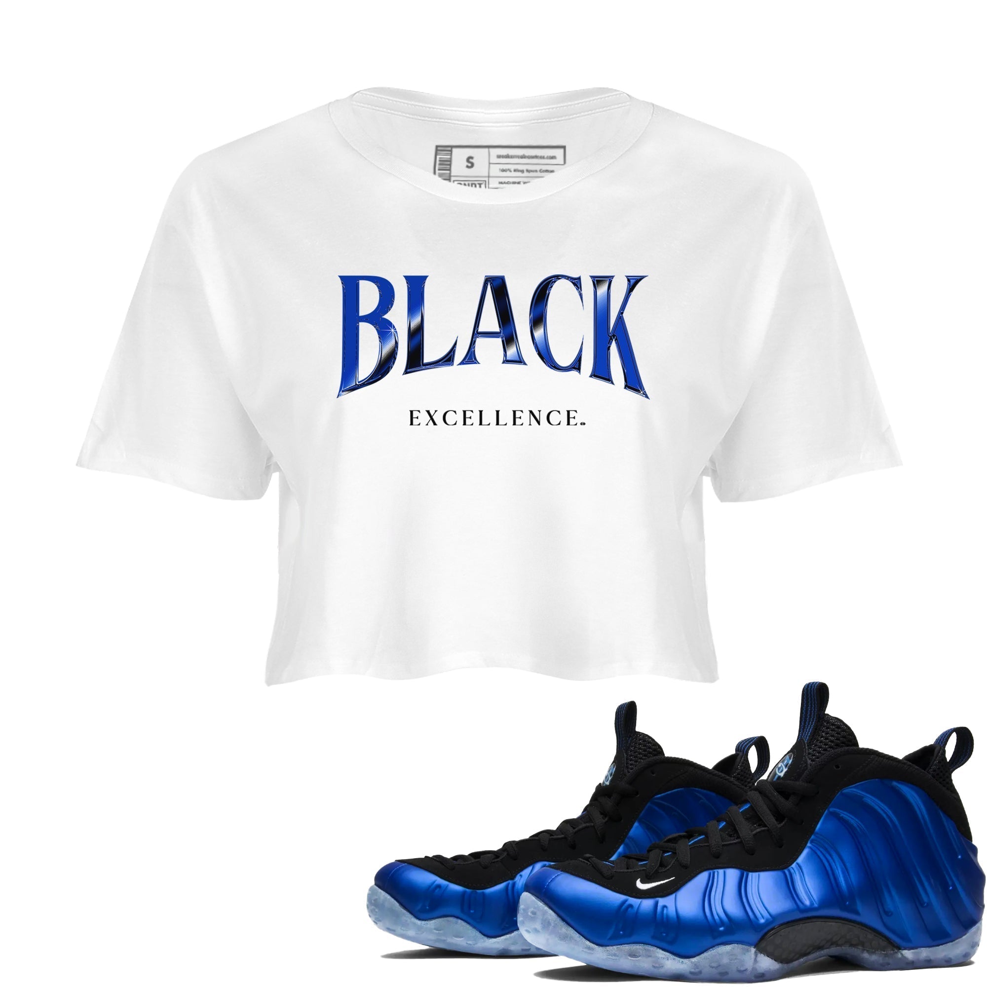 Black Excellence snkmatch Women's Top - Air Foamposite One Royal
